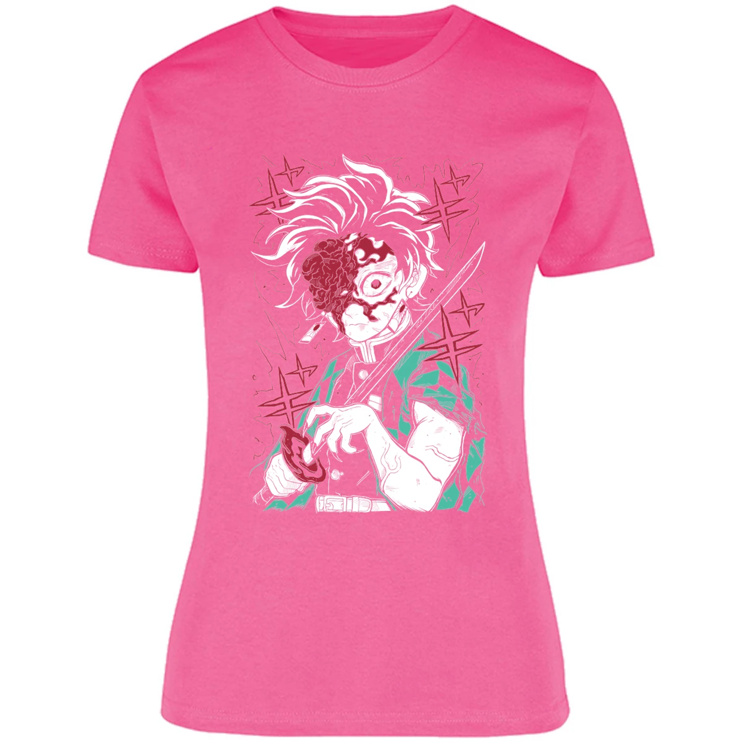 Blusa Demon Slayer Tanjiro Demon Blusa para Mujer 12