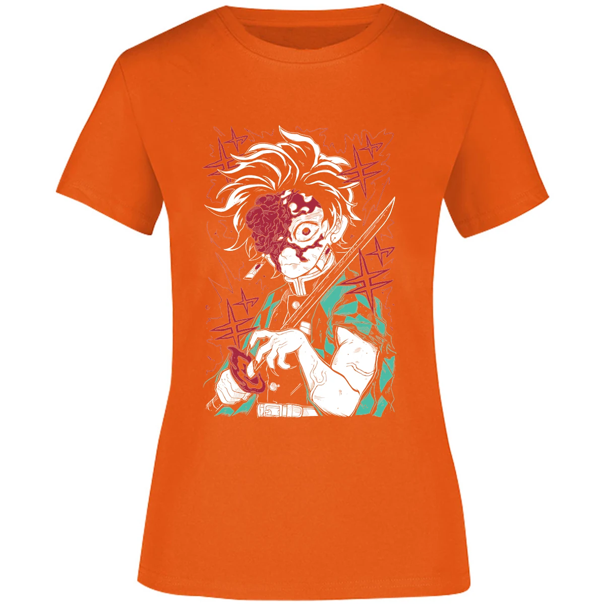 Blusa Demon Slayer Tanjiro Demon Blusa para Mujer 7