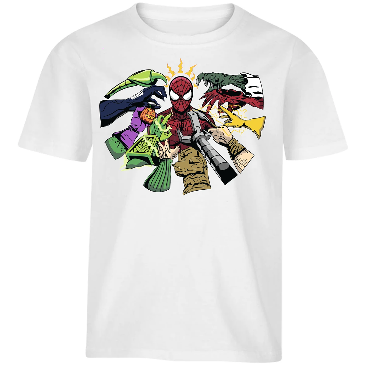 Playera Es De Series Y Peliculas Spiderman Manos Villanas para Niño 3