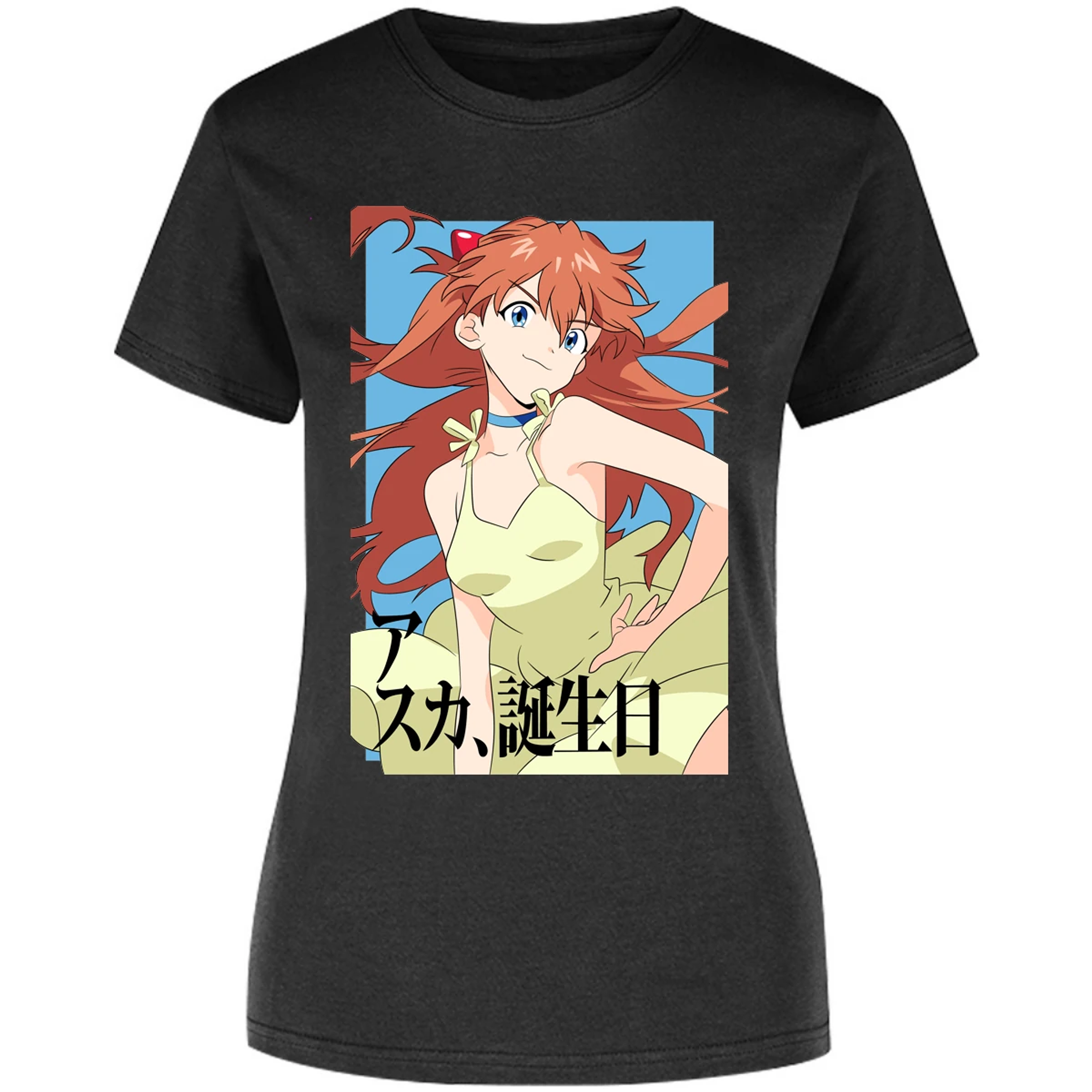 Blusa Evangelion Asuka Anime Blusa para Mujer 10