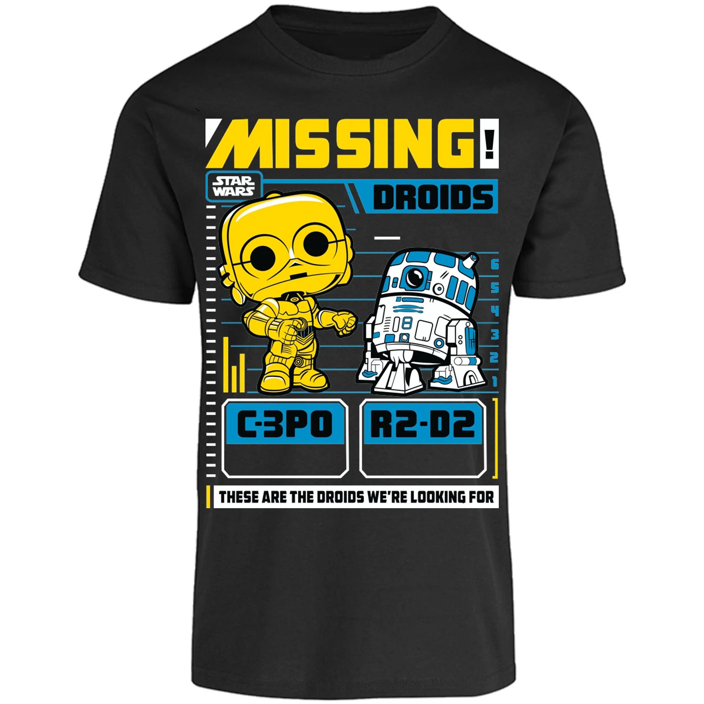 Playera Es De Series Y Peliculas Funko Missing Droids para Adulto 17