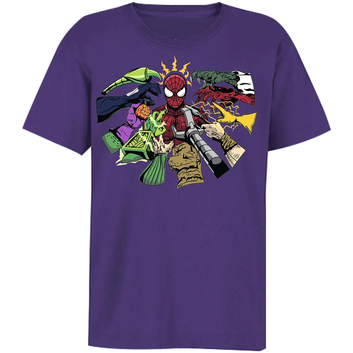 Playera Es De Series Y Peliculas Spiderman Manos Villanas para Niño 7