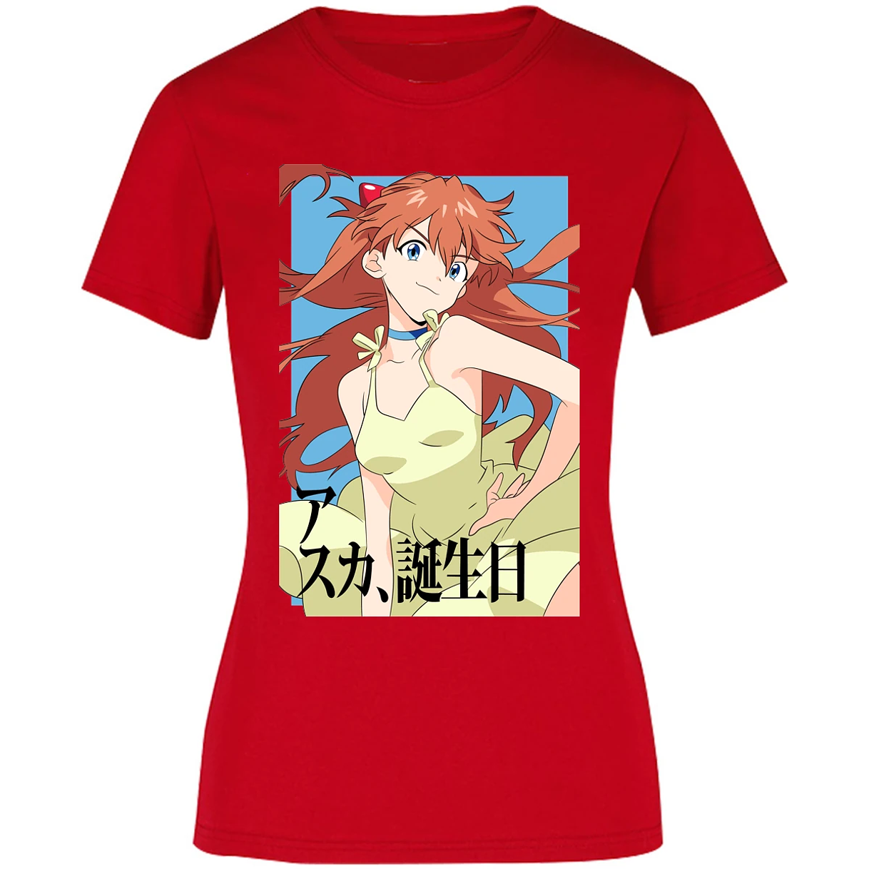 Blusa Evangelion Asuka Anime Blusa para Mujer 17