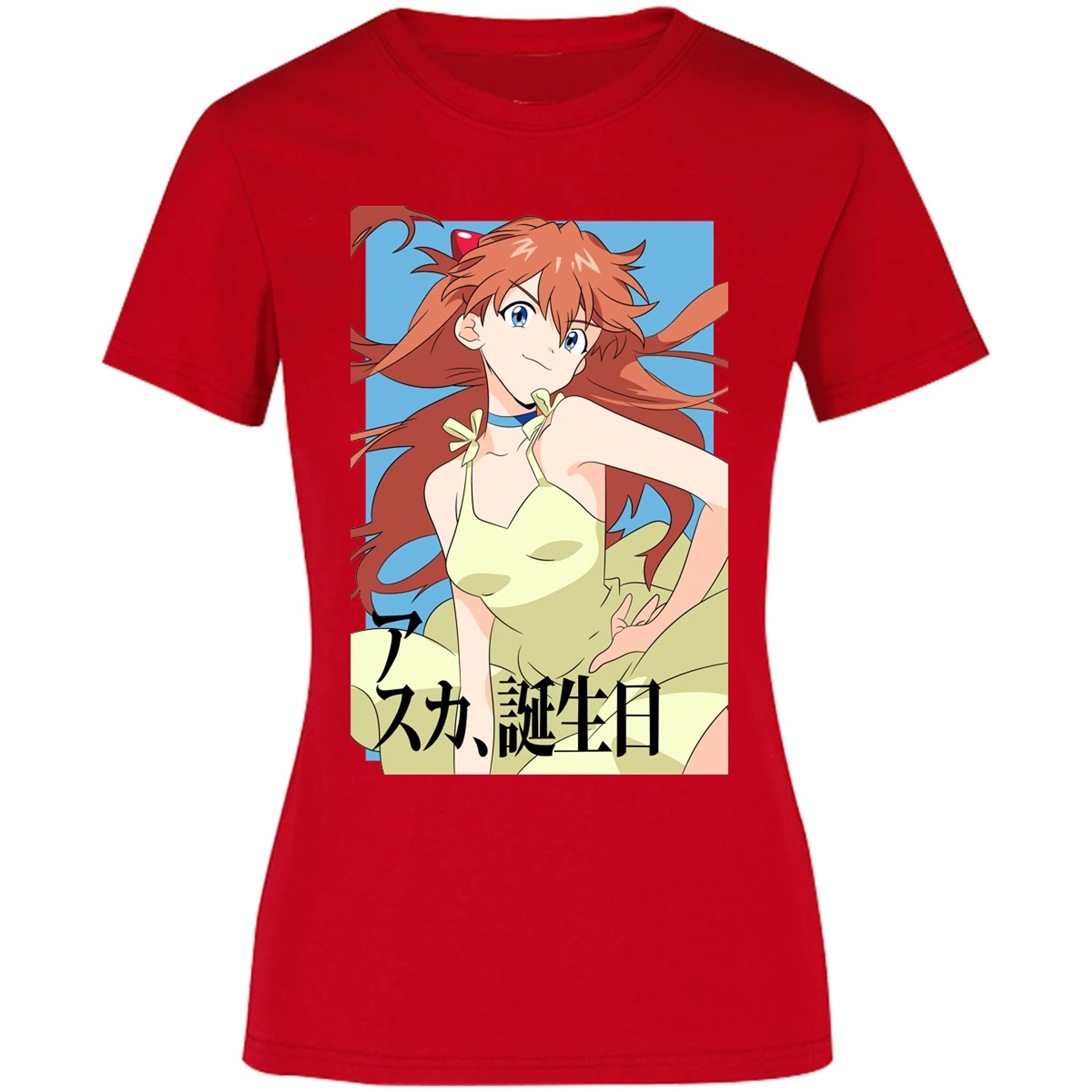 Blusa Evangelion Asuka Anime Blusa para Mujer 17