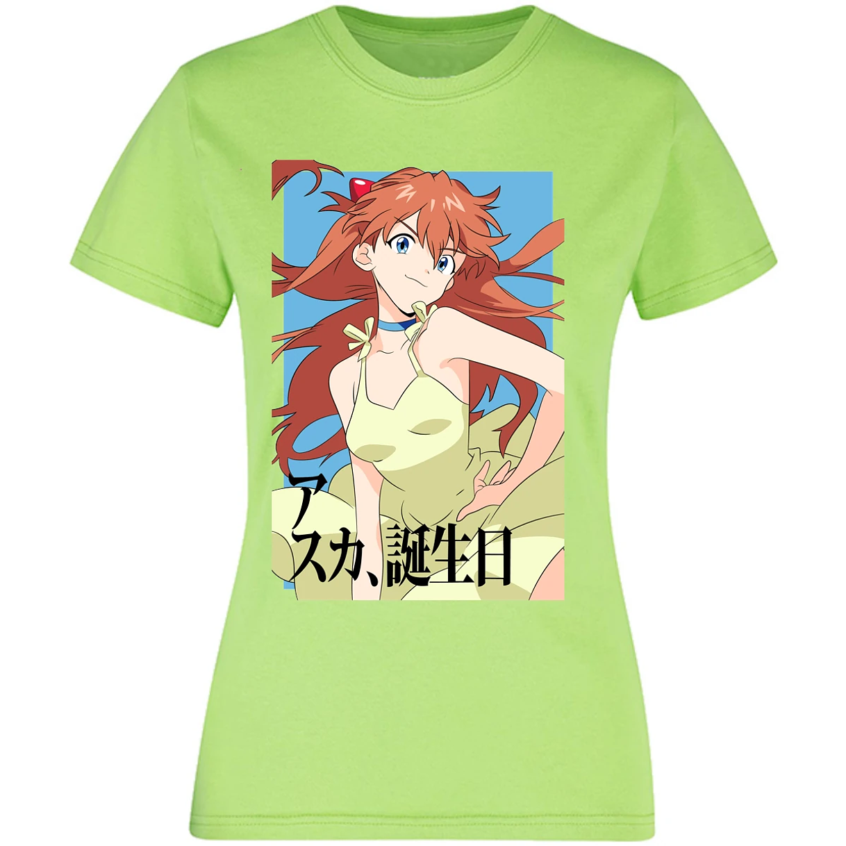 Blusa Evangelion Asuka Anime Blusa para Mujer 1