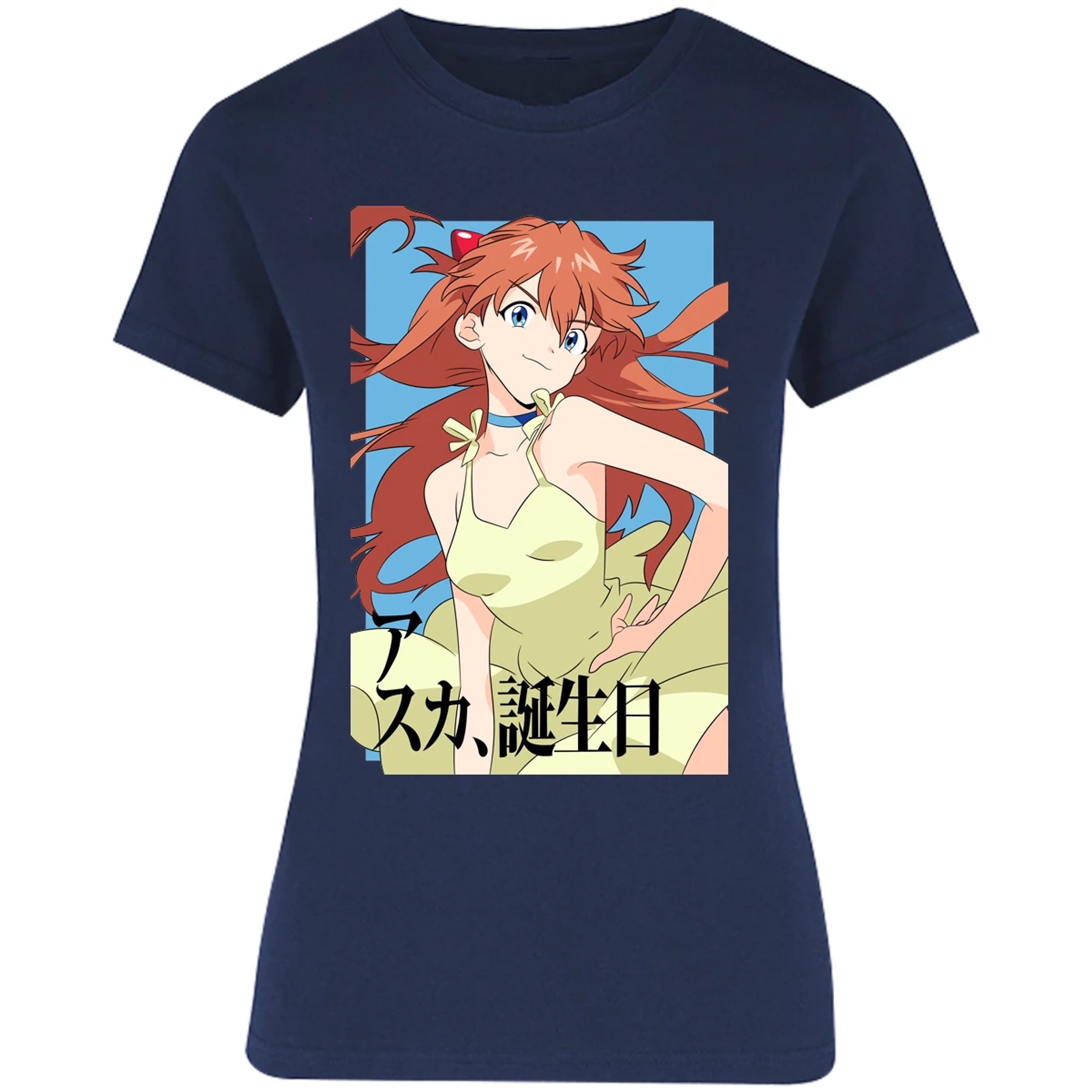 Blusa Evangelion Asuka Anime Blusa para Mujer 7