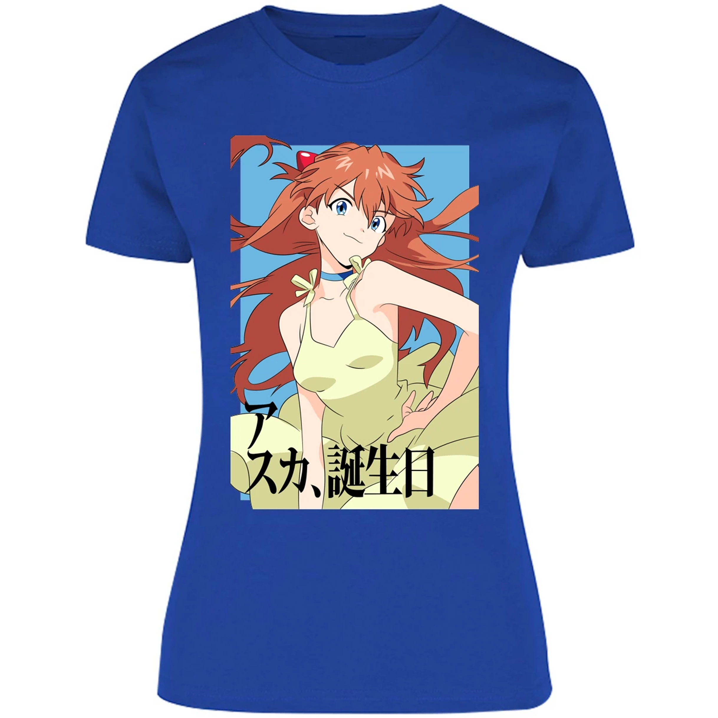 Blusa Evangelion Asuka Anime Blusa para Mujer 18