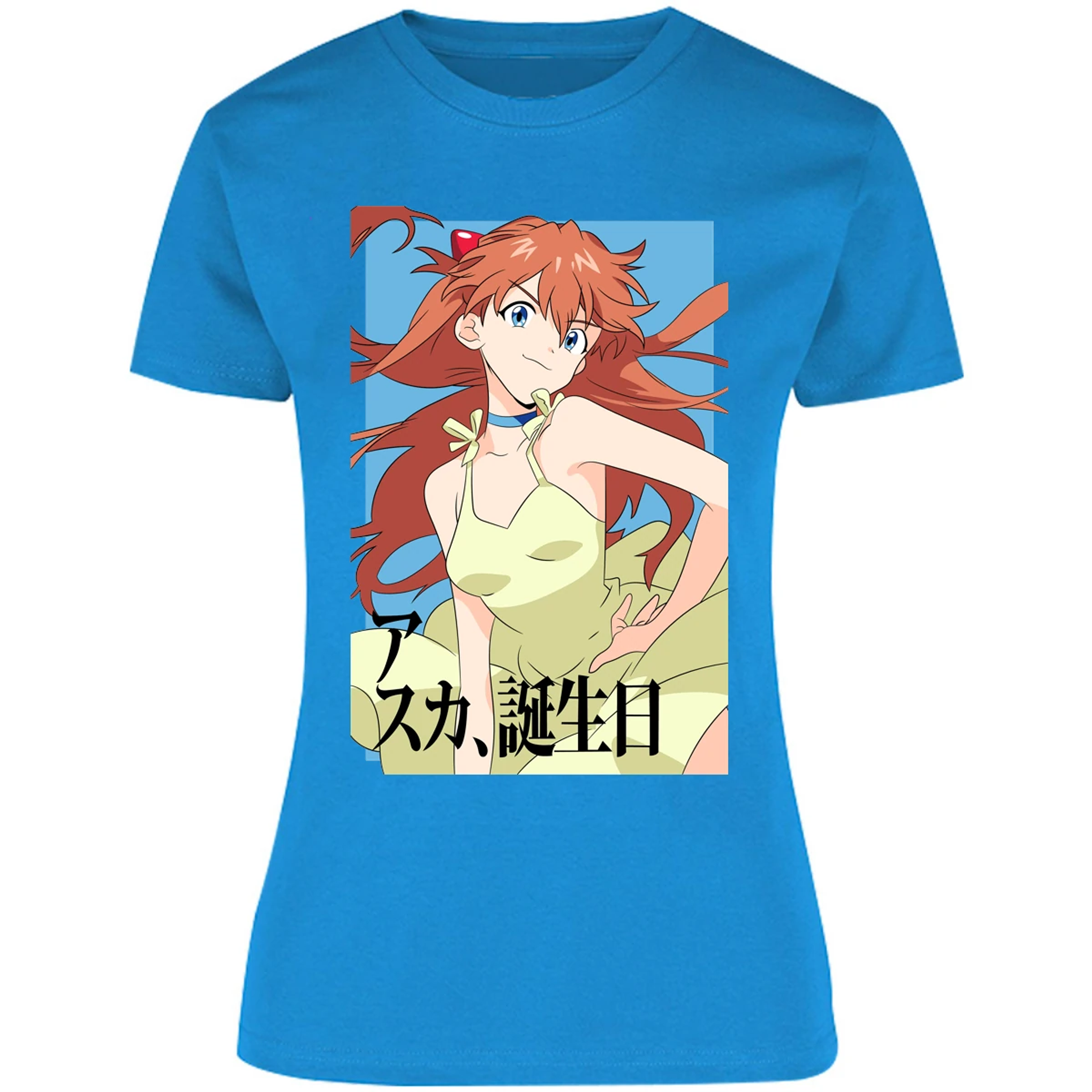 Blusa Evangelion Asuka Anime Blusa para Mujer 14