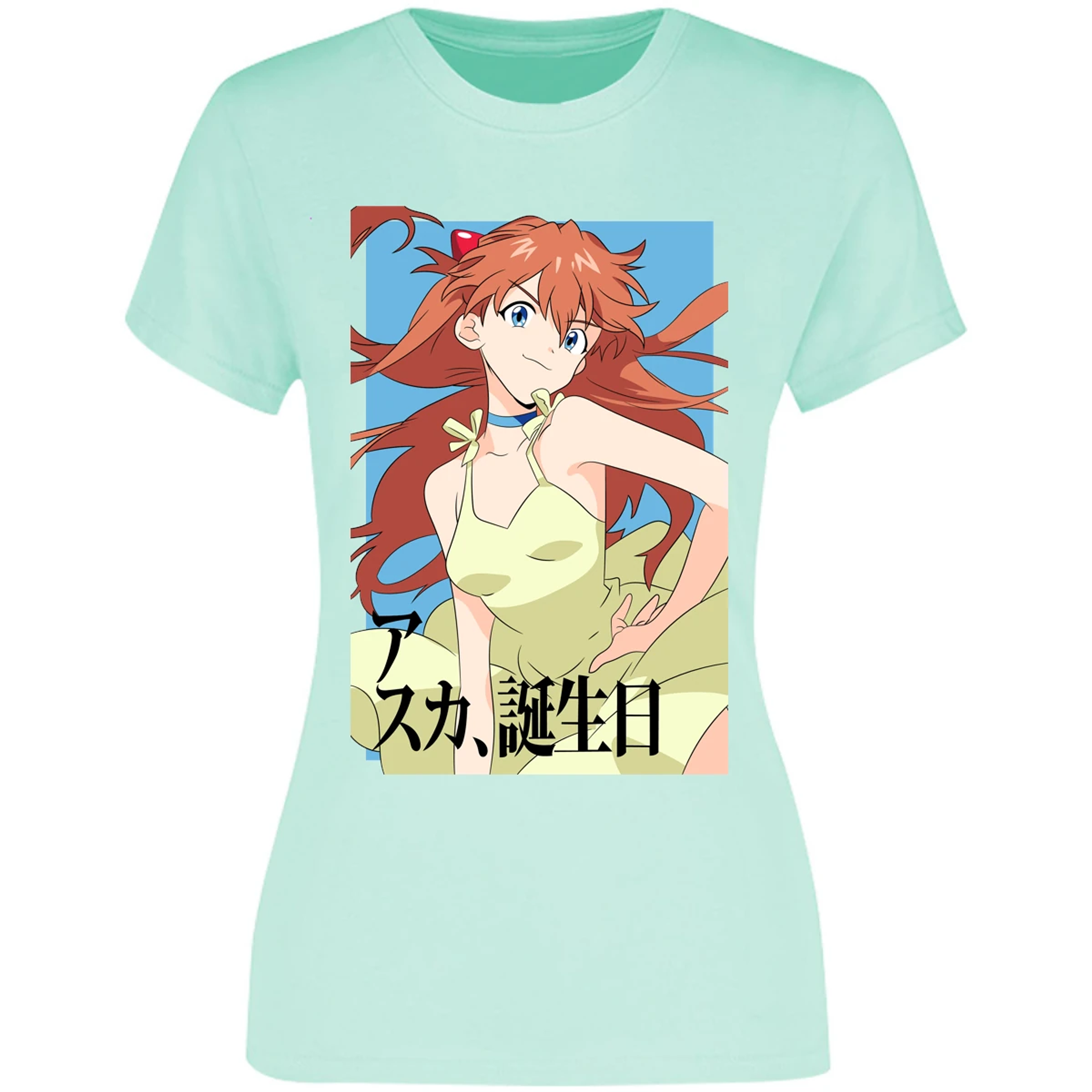 Blusa Evangelion Asuka Anime Blusa para Mujer 8