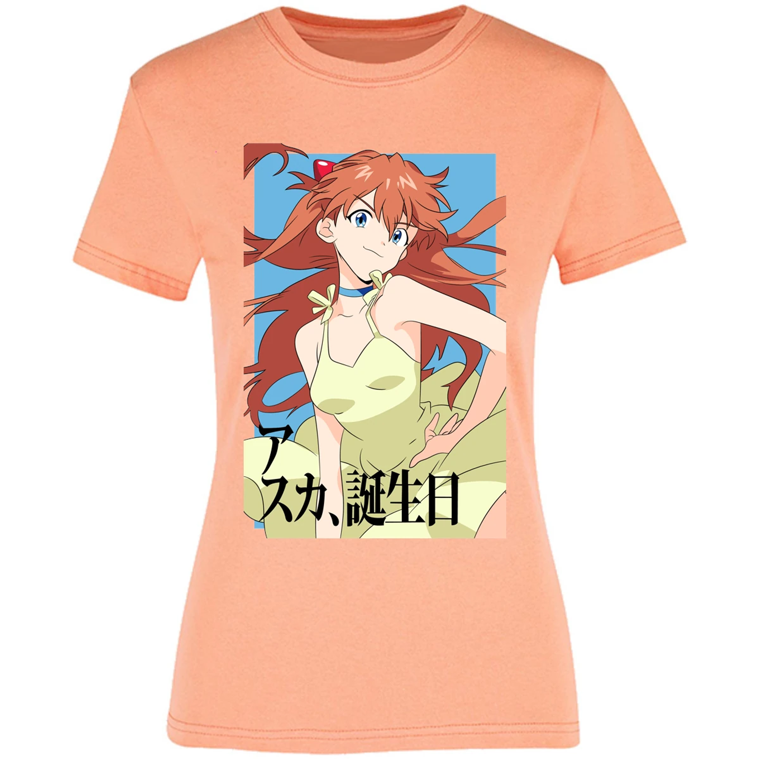 Blusa Evangelion Asuka Anime Blusa para Mujer 2