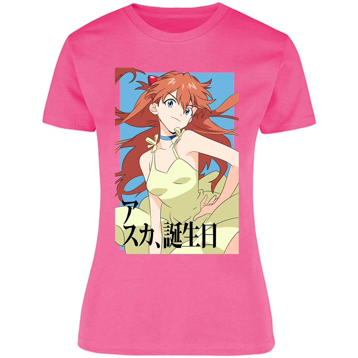 Blusa Evangelion Asuka Anime Blusa para Mujer 15