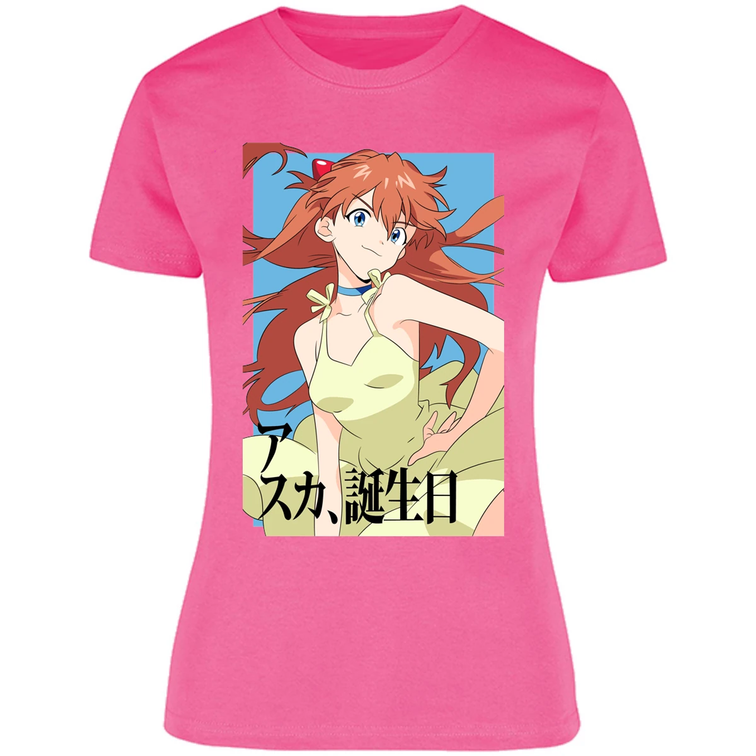 Blusa Evangelion Asuka Anime Blusa para Mujer 15