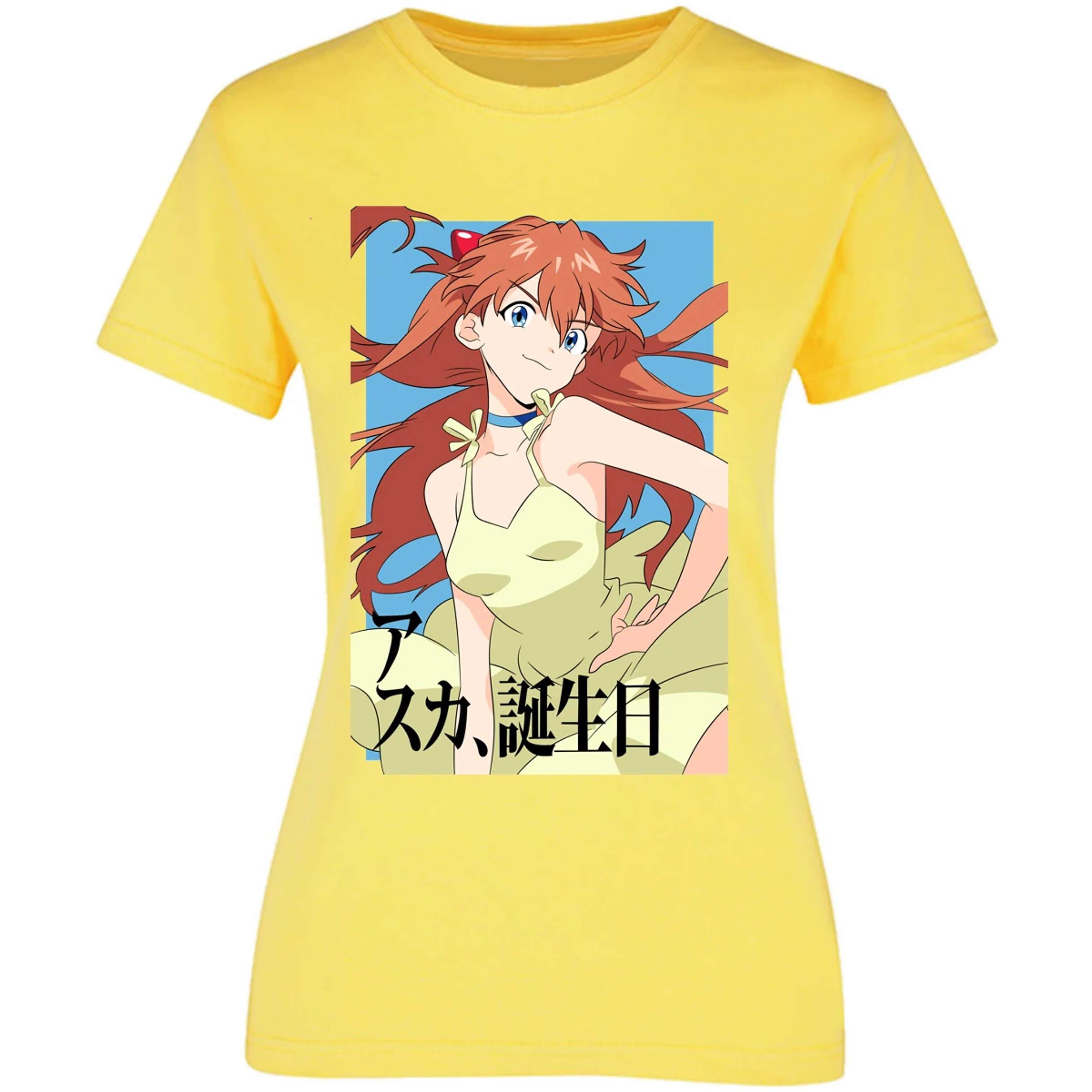 Blusa Evangelion Asuka Anime Blusa para Mujer 3