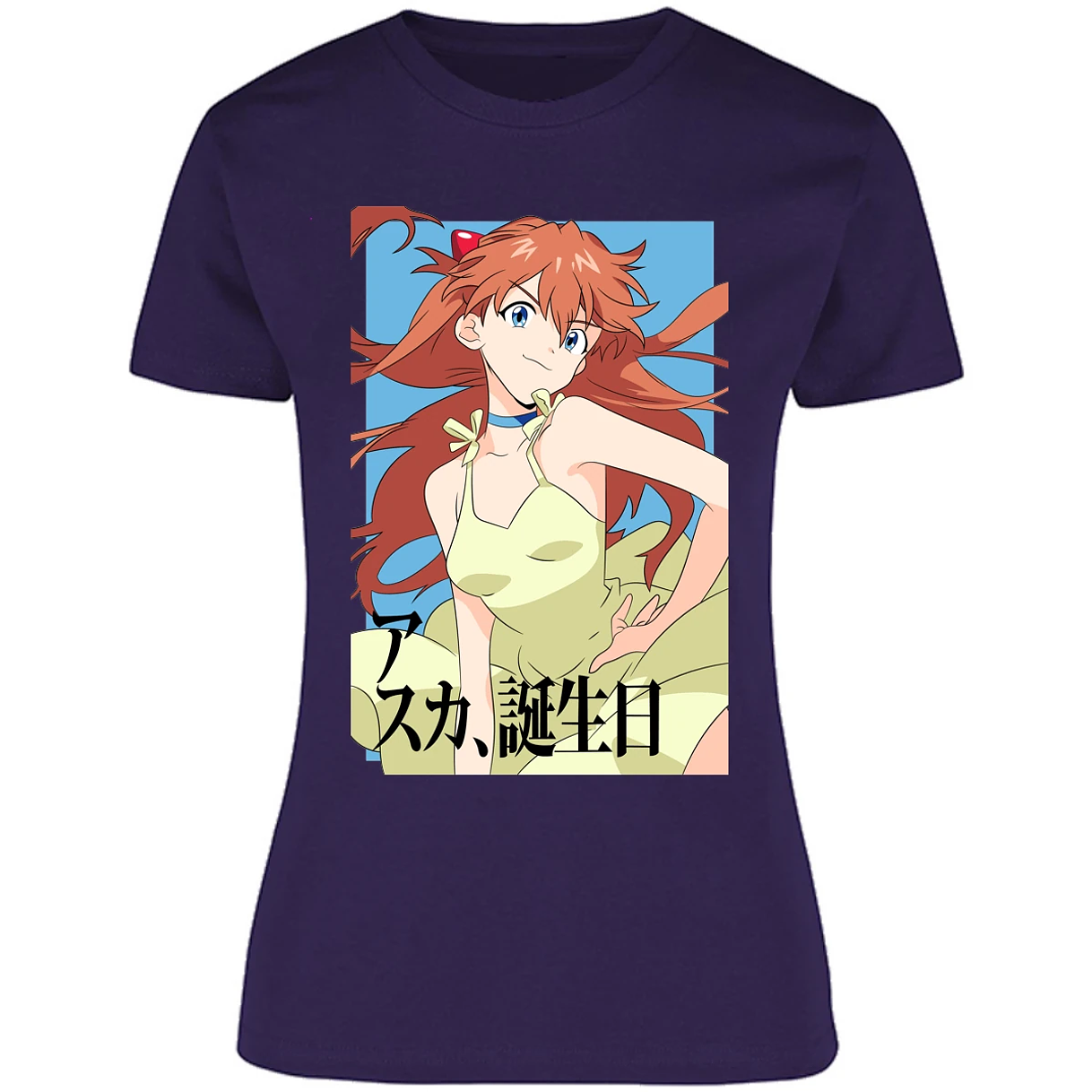 Blusa Evangelion Asuka Anime Blusa para Mujer 6