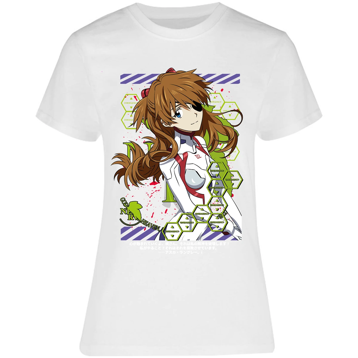 Blusa Evangelion Asuka Evangelion Blusa para Mujer 9