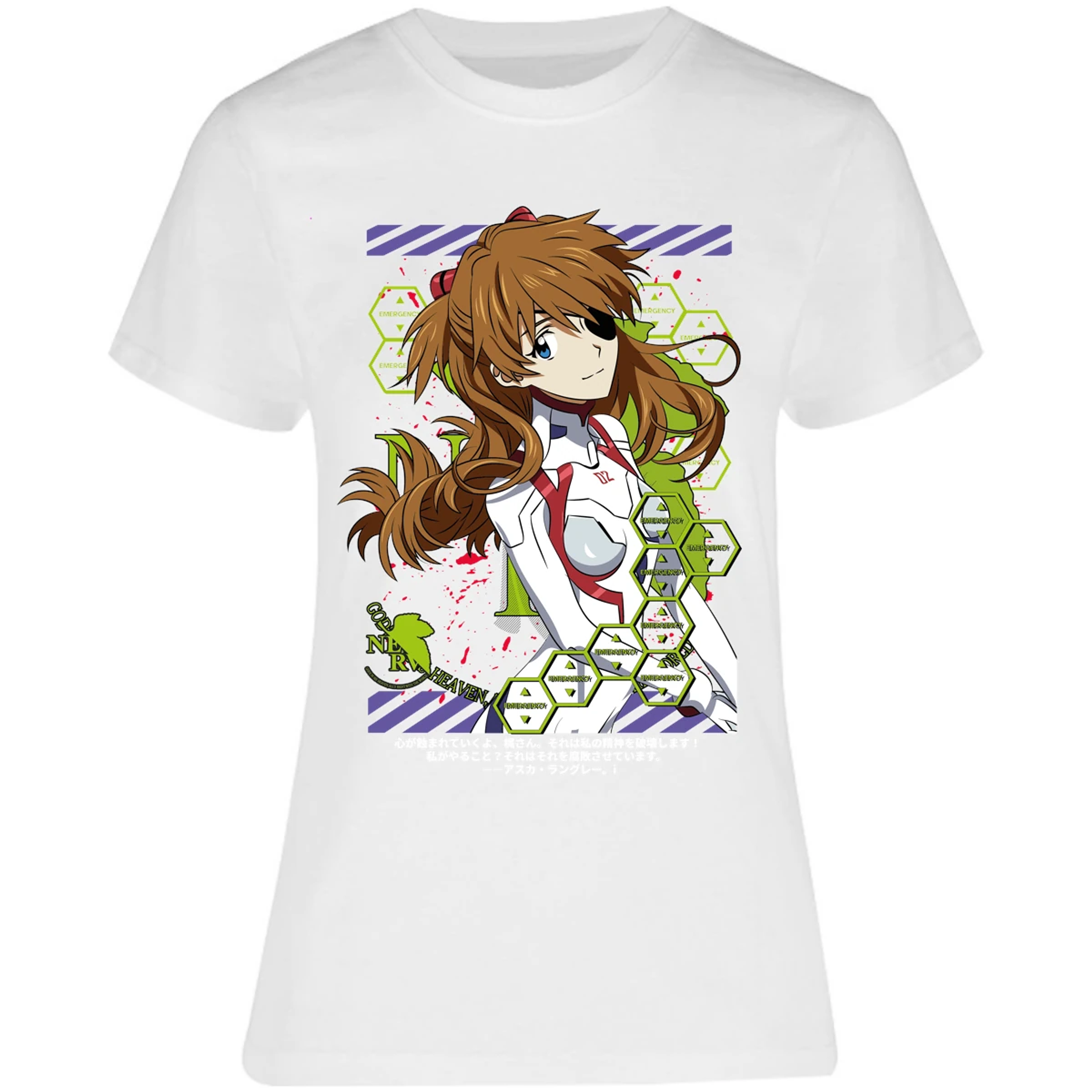 Blusa Evangelion Asuka Evangelion Blusa para Mujer 9