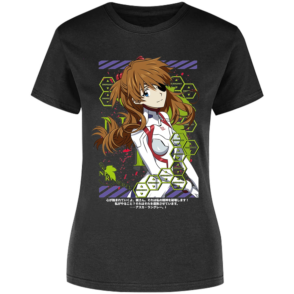 Blusa Evangelion Asuka Evangelion Blusa para Mujer 16