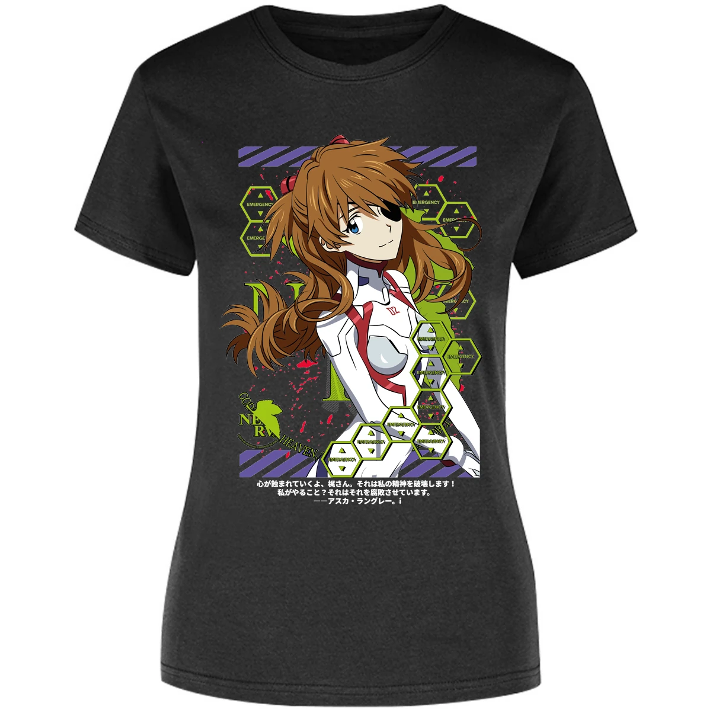 Blusa Evangelion Asuka Evangelion Blusa para Mujer 16