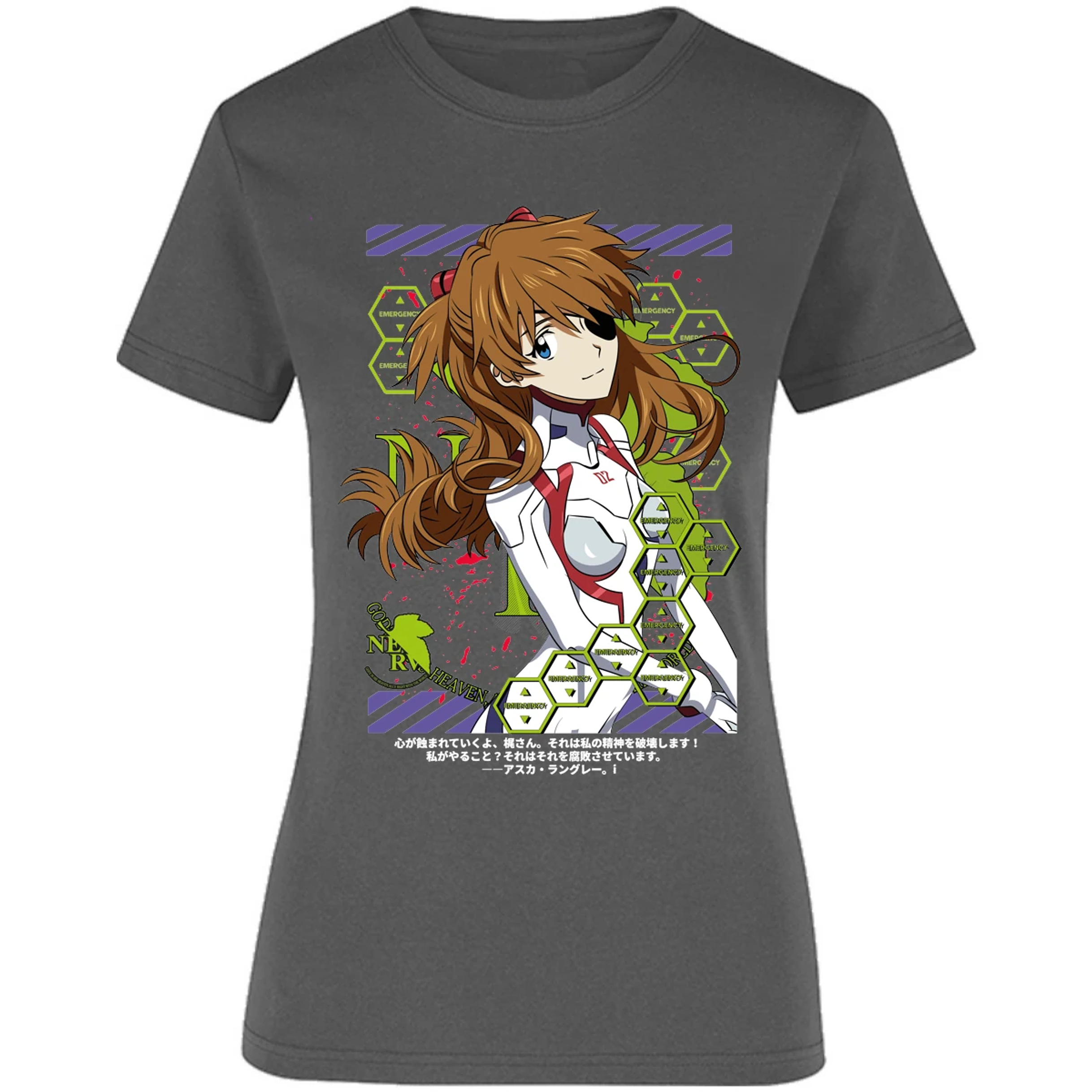 Blusa Evangelion Asuka Evangelion Blusa para Mujer 18