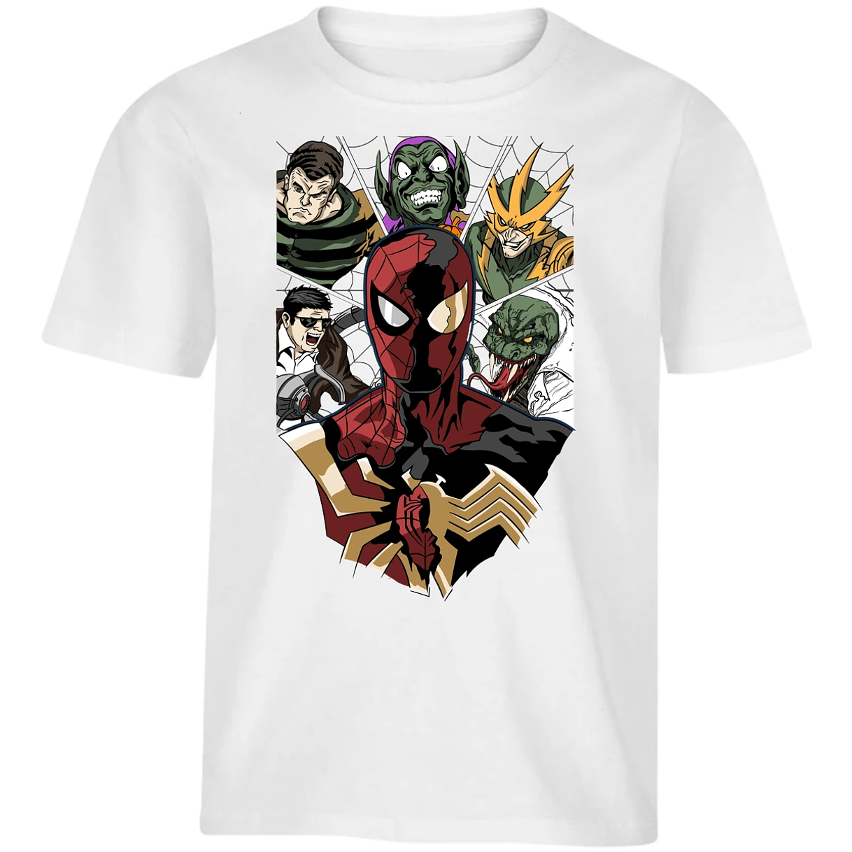 Playera Es De Series Y Peliculas Spiderman Vs Villanos para Niño 4