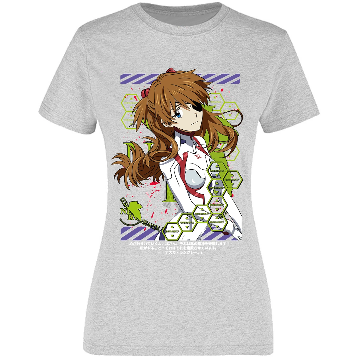 Blusa Evangelion Asuka Evangelion Blusa para Mujer 5