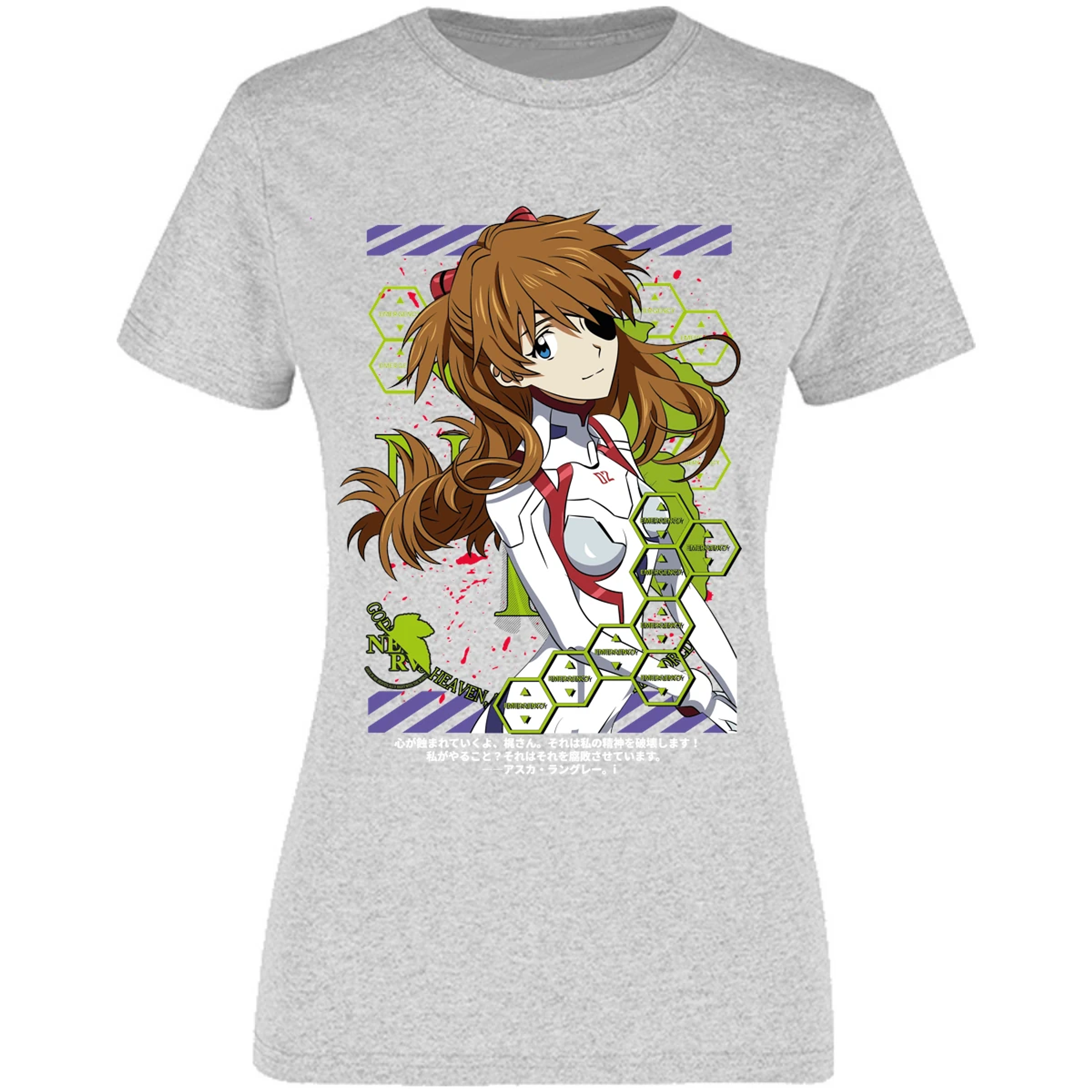 Blusa Evangelion Asuka Evangelion Blusa para Mujer 5