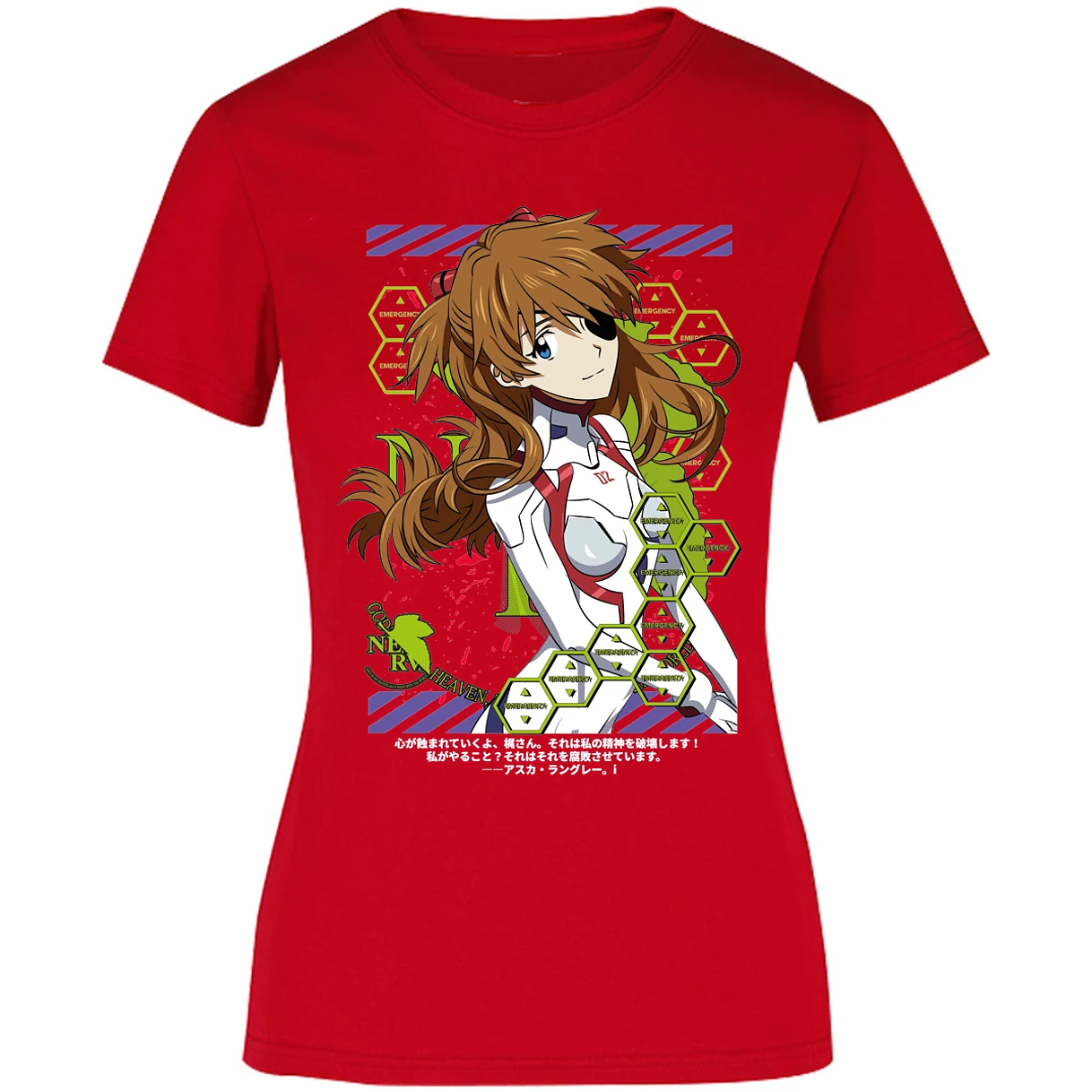 Blusa Evangelion Asuka Evangelion Blusa para Mujer 10