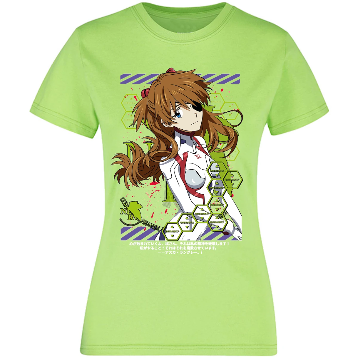 Blusa Evangelion Asuka Evangelion Blusa para Mujer 17