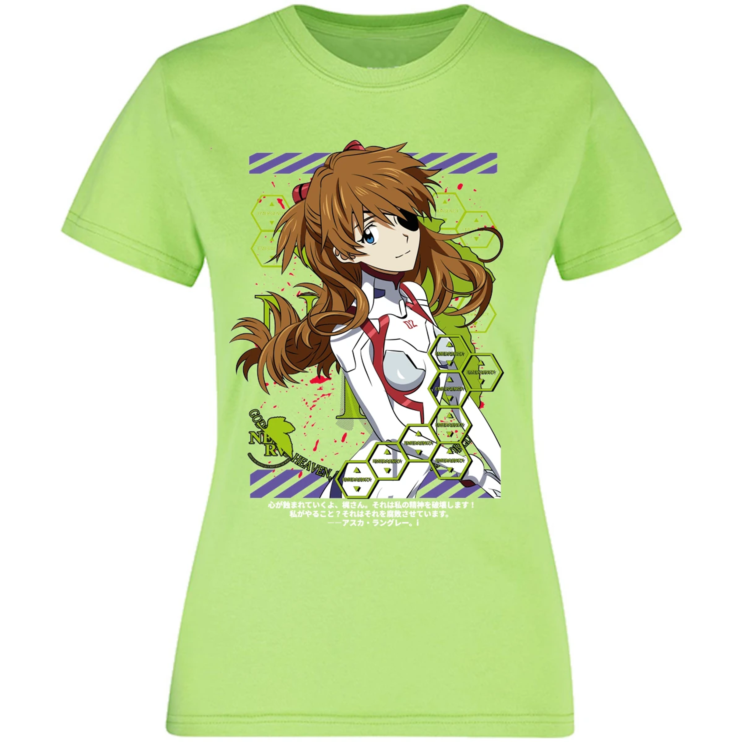 Blusa Evangelion Asuka Evangelion Blusa para Mujer 17