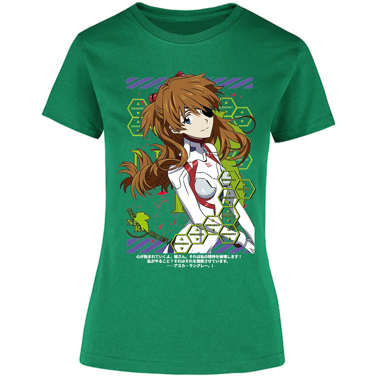Blusa Evangelion Asuka Evangelion Blusa para Mujer 14
