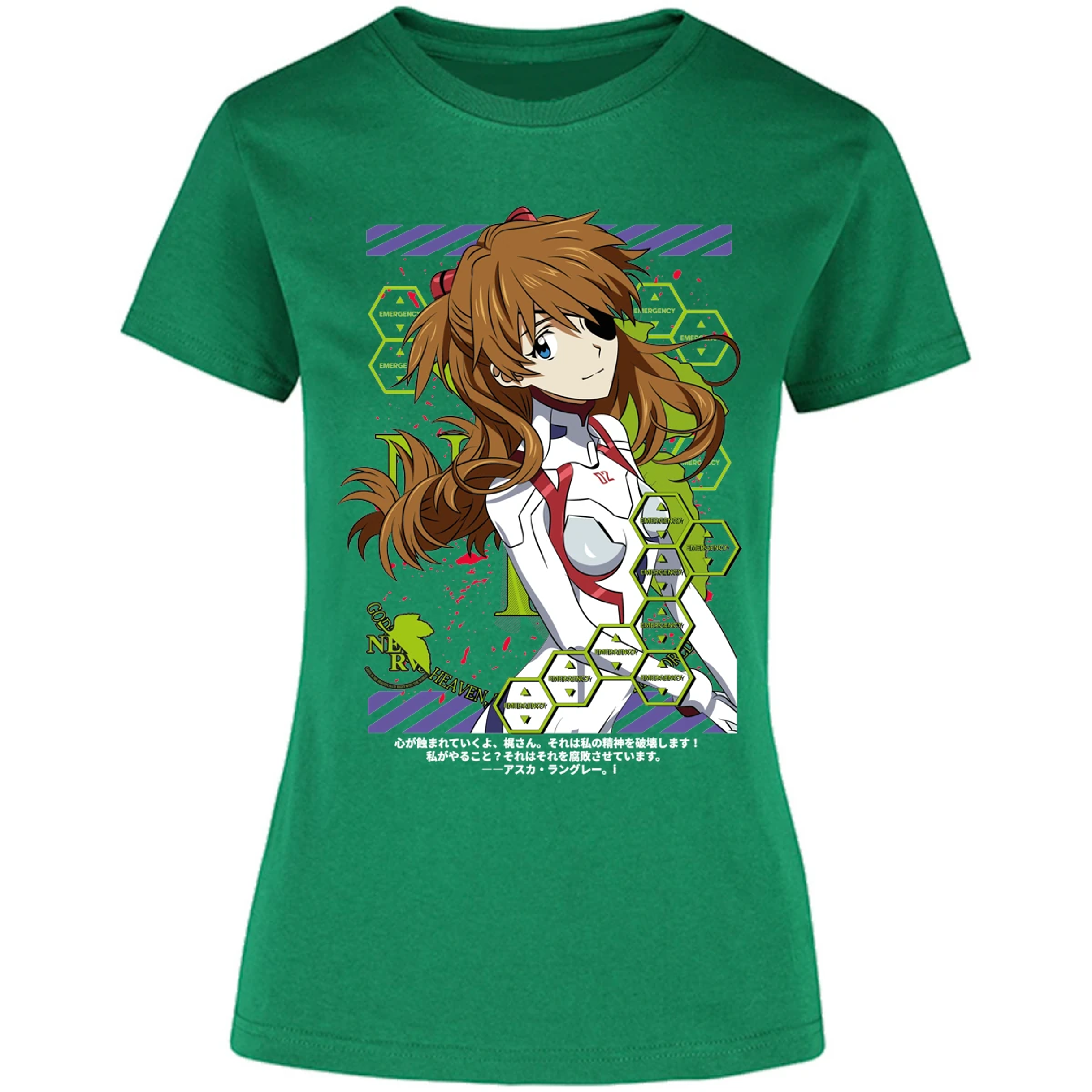 Blusa Evangelion Asuka Evangelion Blusa para Mujer 14