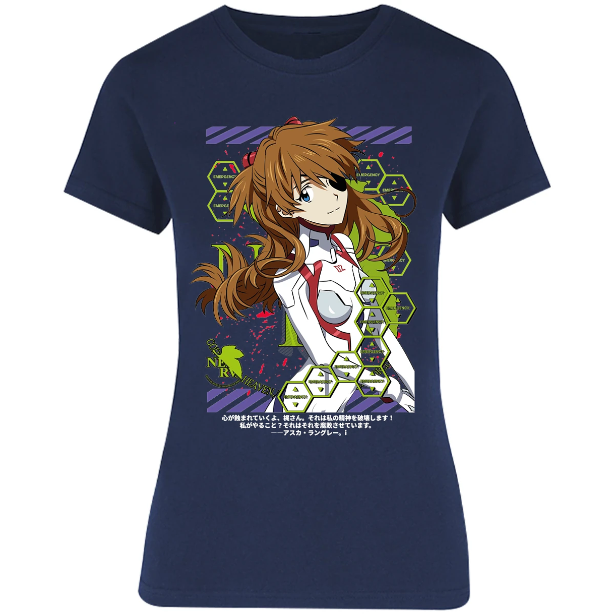 Blusa Evangelion Asuka Evangelion Blusa para Mujer 13