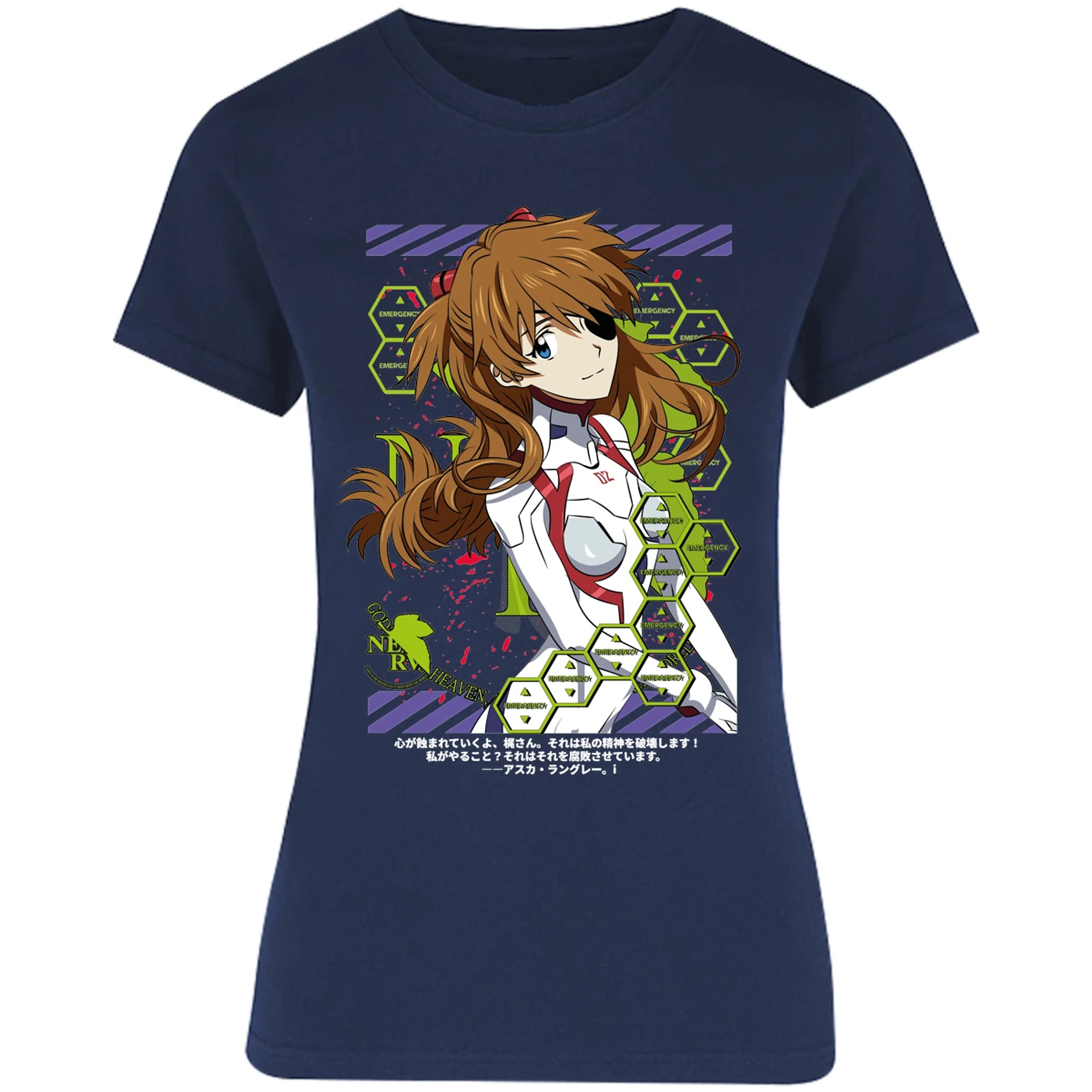 Blusa Evangelion Asuka Evangelion Blusa para Mujer 13