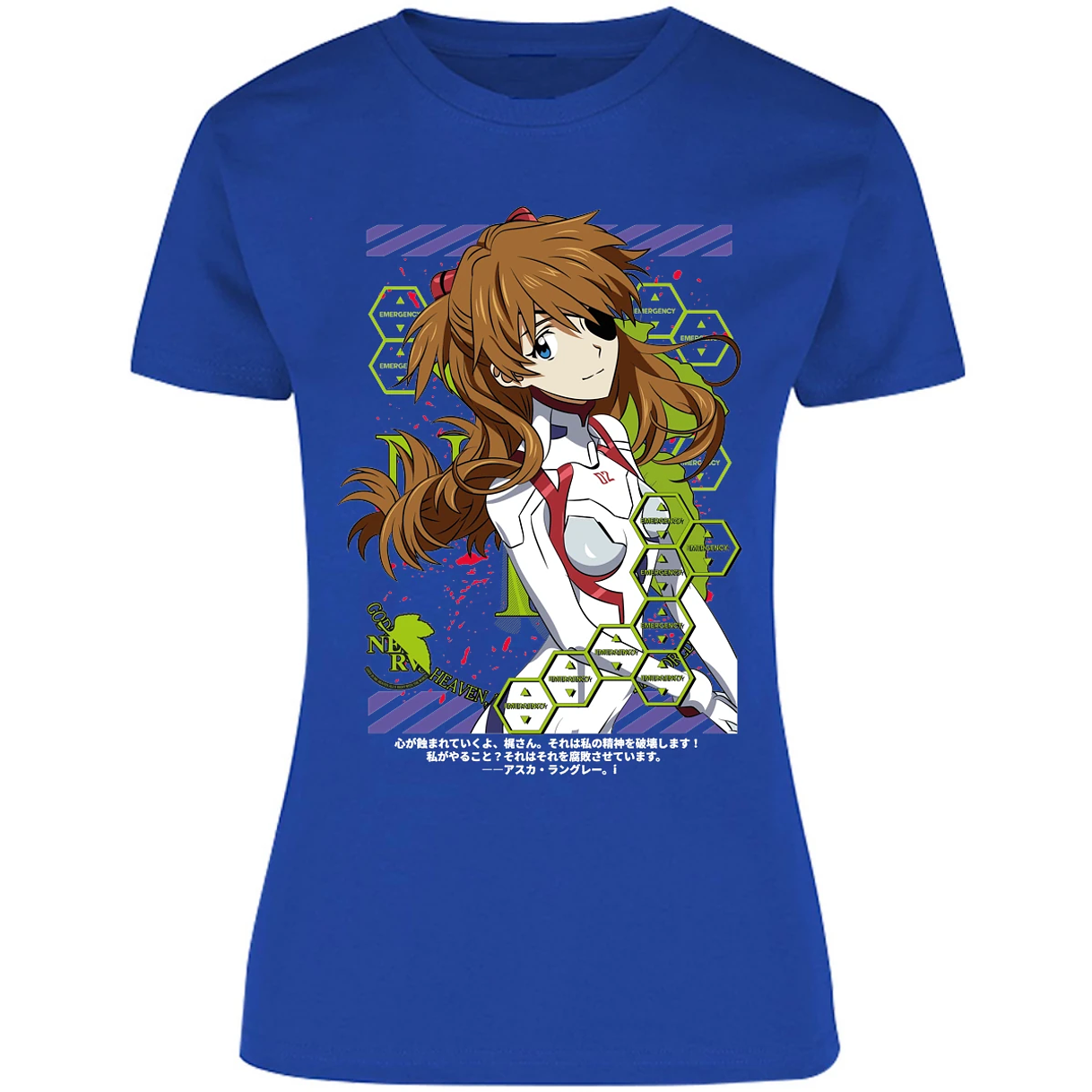 Blusa Evangelion Asuka Evangelion Blusa para Mujer 11