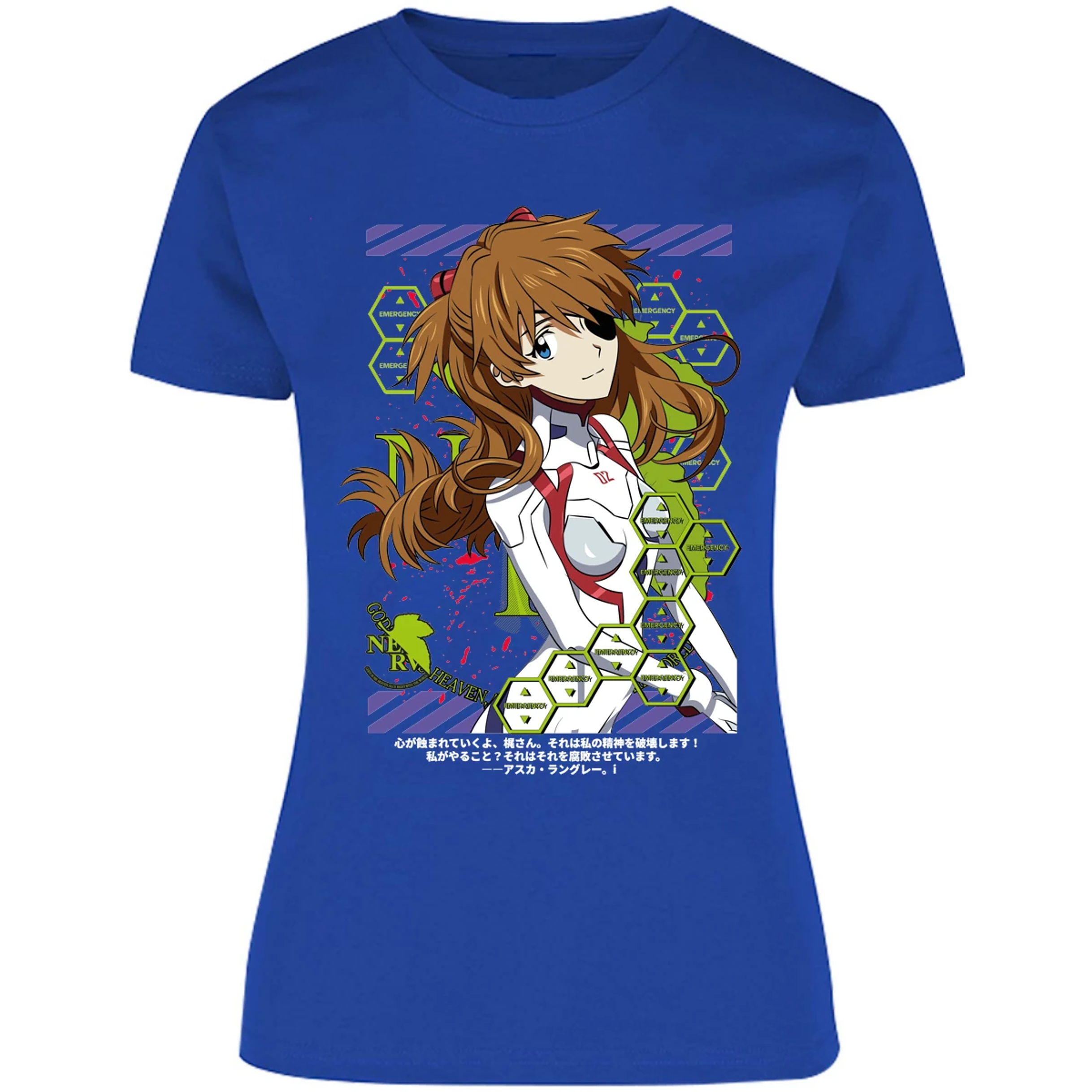 Blusa Evangelion Asuka Evangelion Blusa para Mujer 11