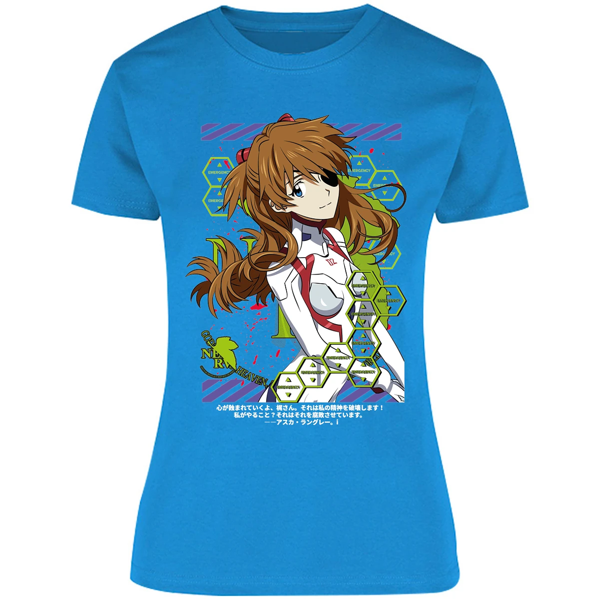 Blusa Evangelion Asuka Evangelion Blusa para Mujer 12