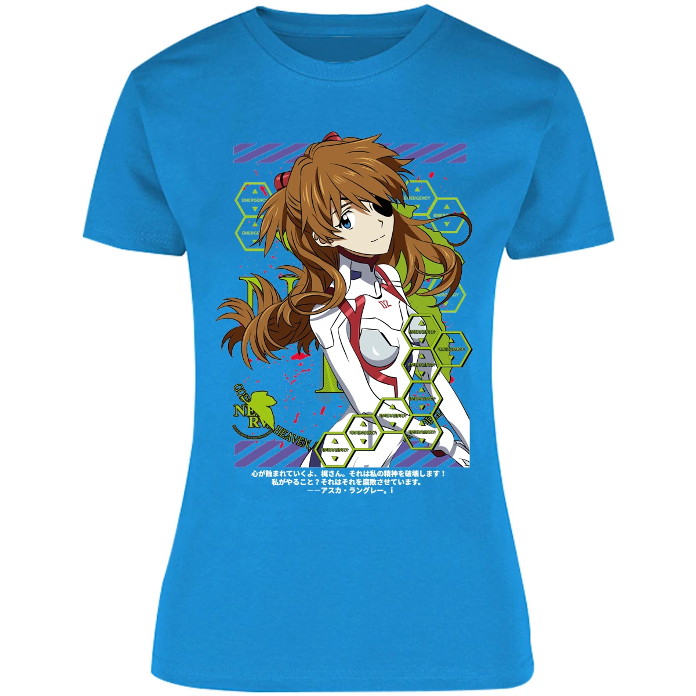 Blusa Evangelion Asuka Evangelion Blusa para Mujer 12