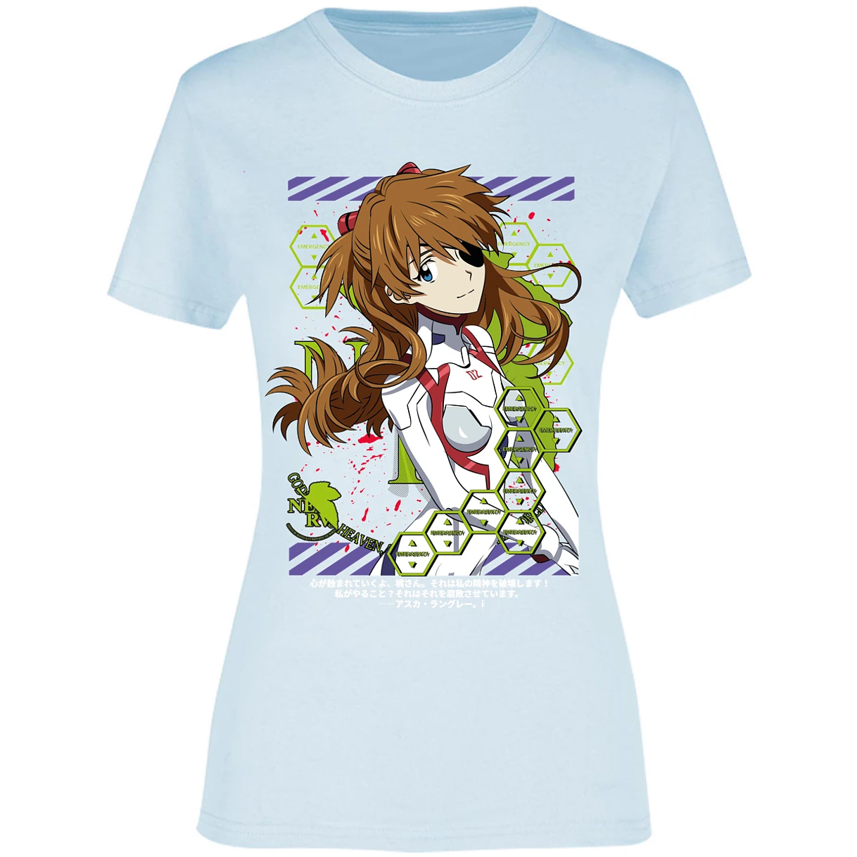 Blusa Evangelion Asuka Evangelion Blusa para Mujer 6