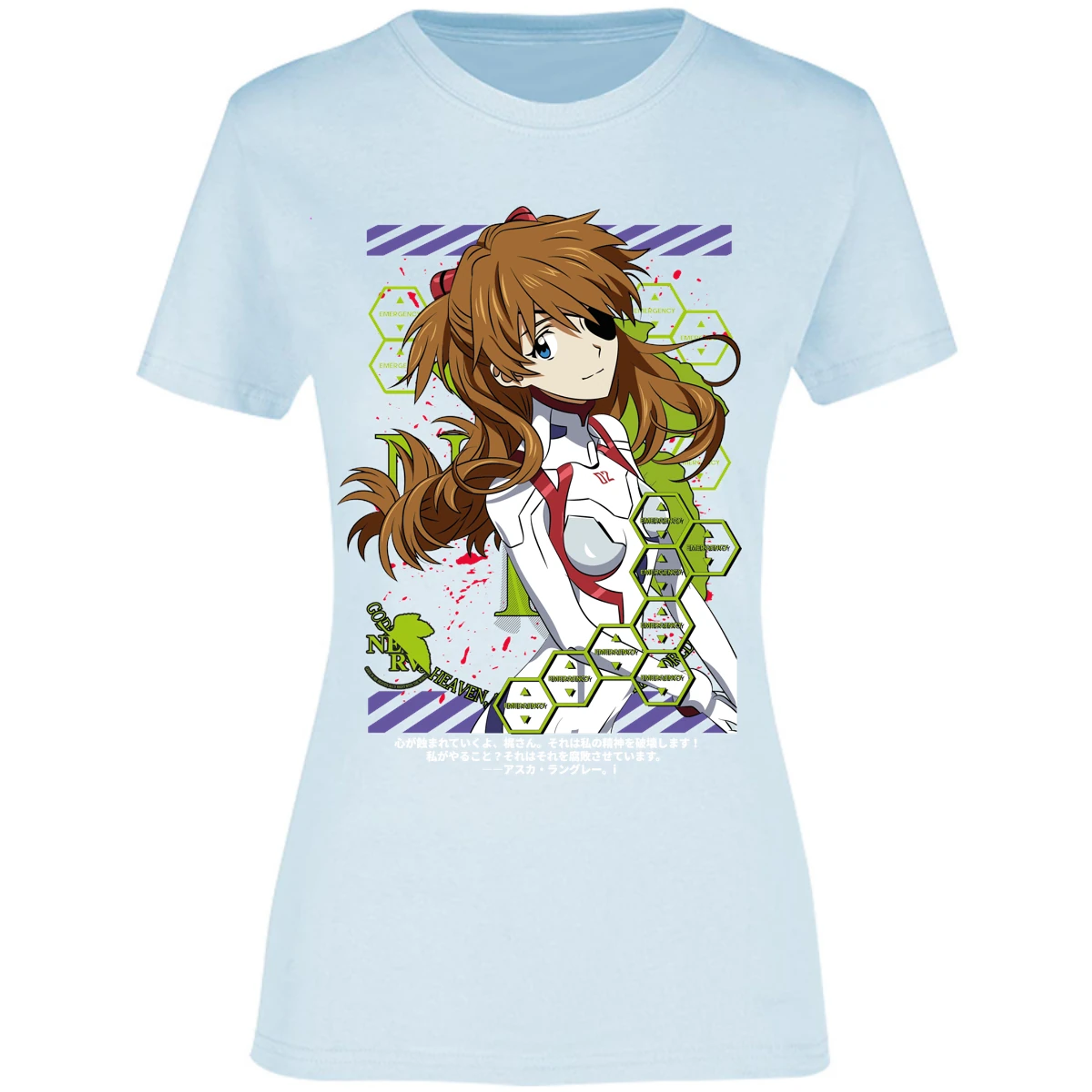 Blusa Evangelion Asuka Evangelion Blusa para Mujer 6