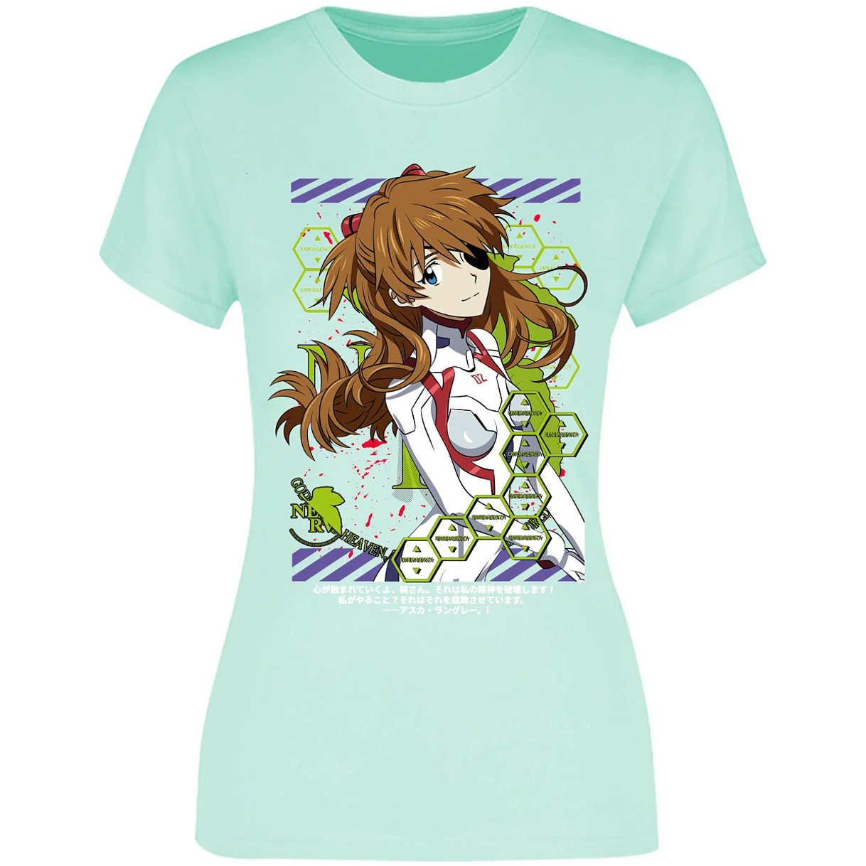 Blusa Evangelion Asuka Evangelion Blusa para Mujer 7