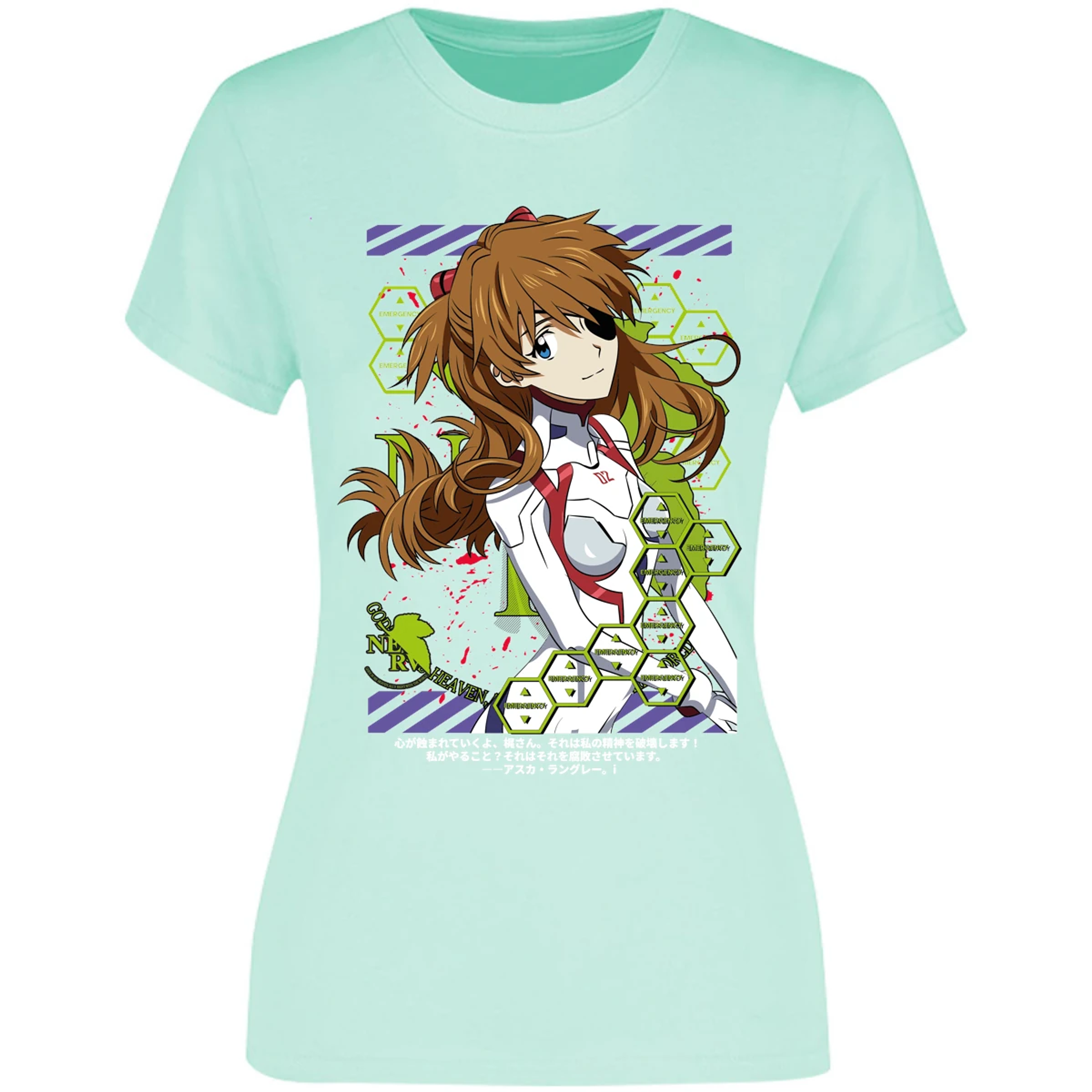 Blusa Evangelion Asuka Evangelion Blusa para Mujer 7