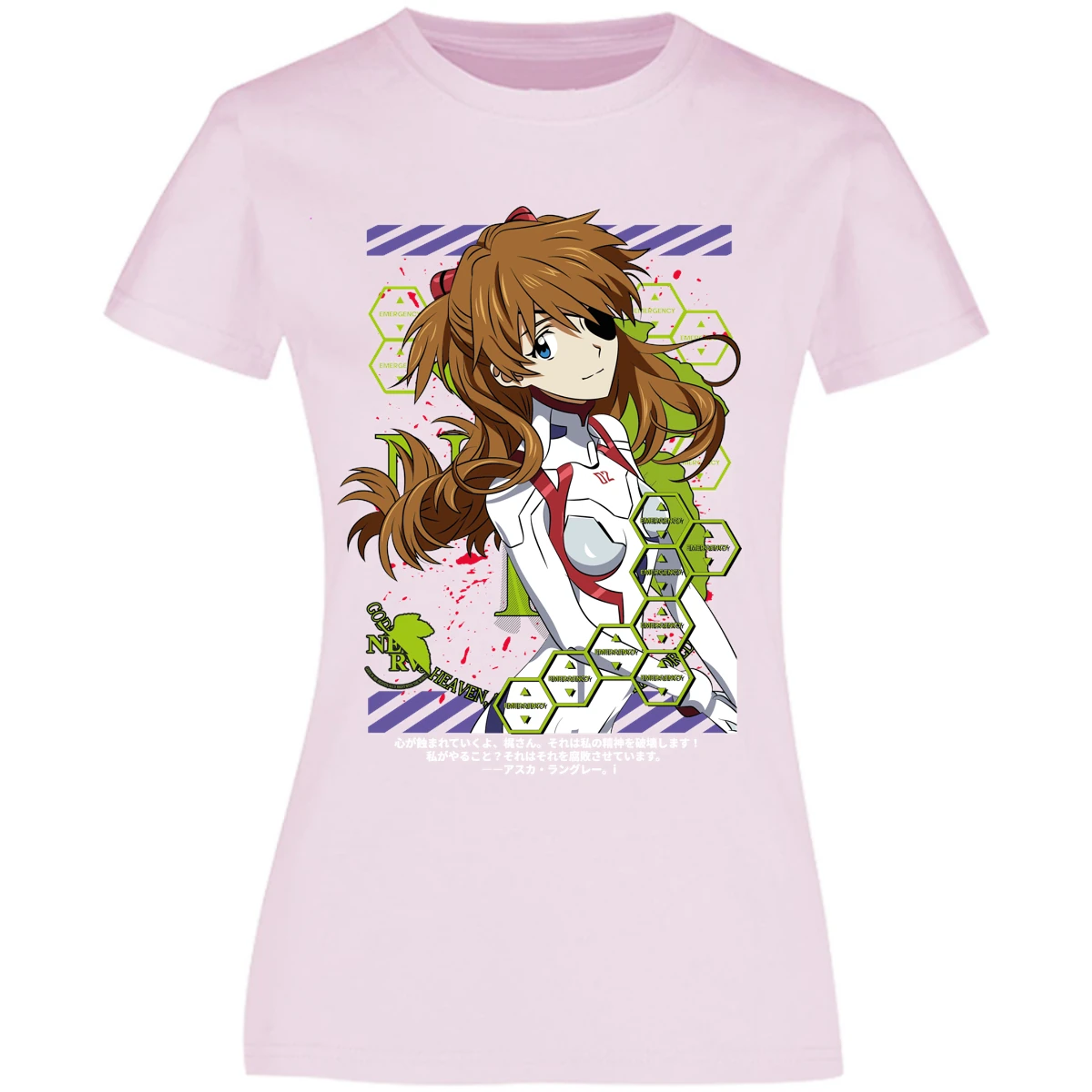 Blusa Evangelion Asuka Evangelion Blusa para Mujer 15