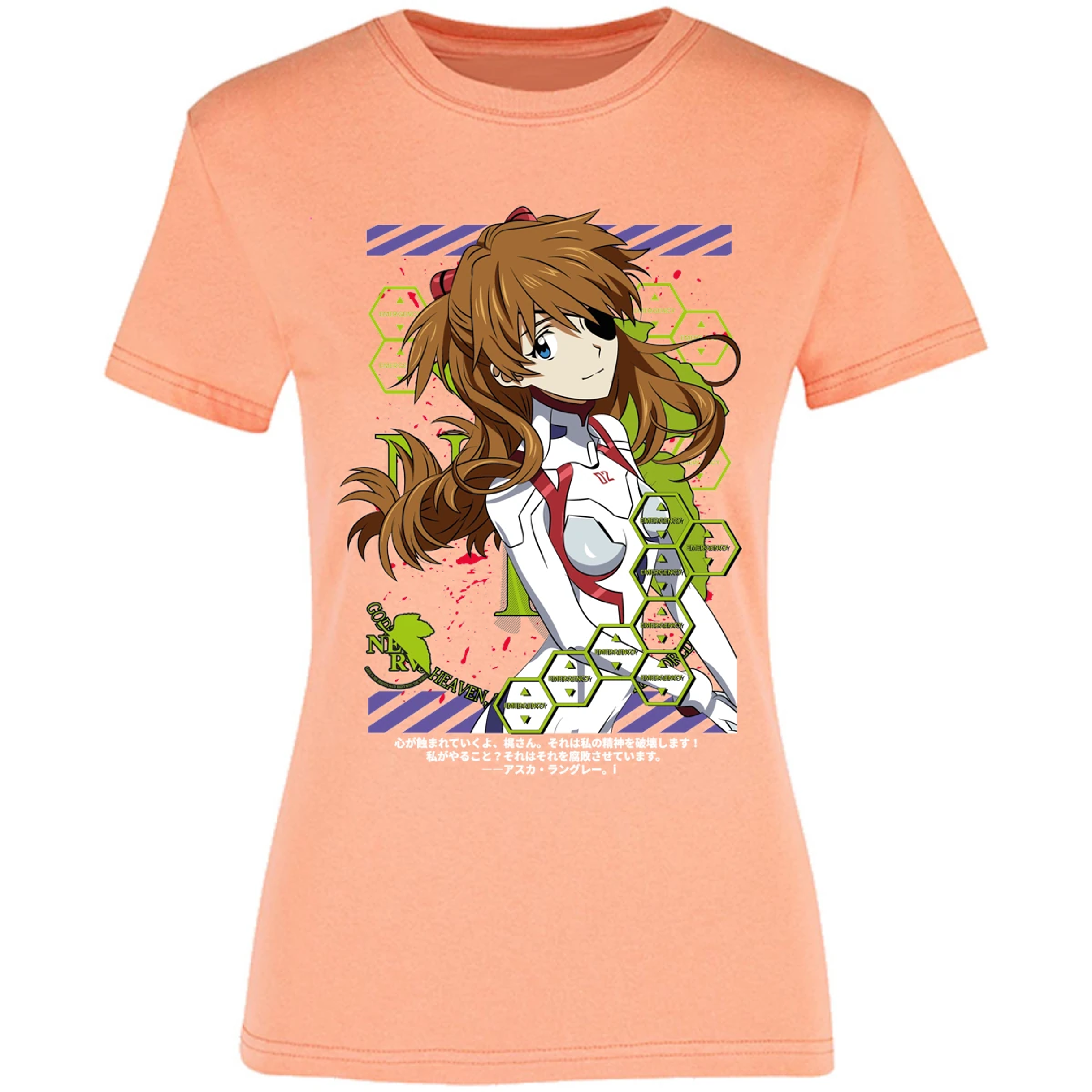 Blusa Evangelion Asuka Evangelion Blusa para Mujer 1