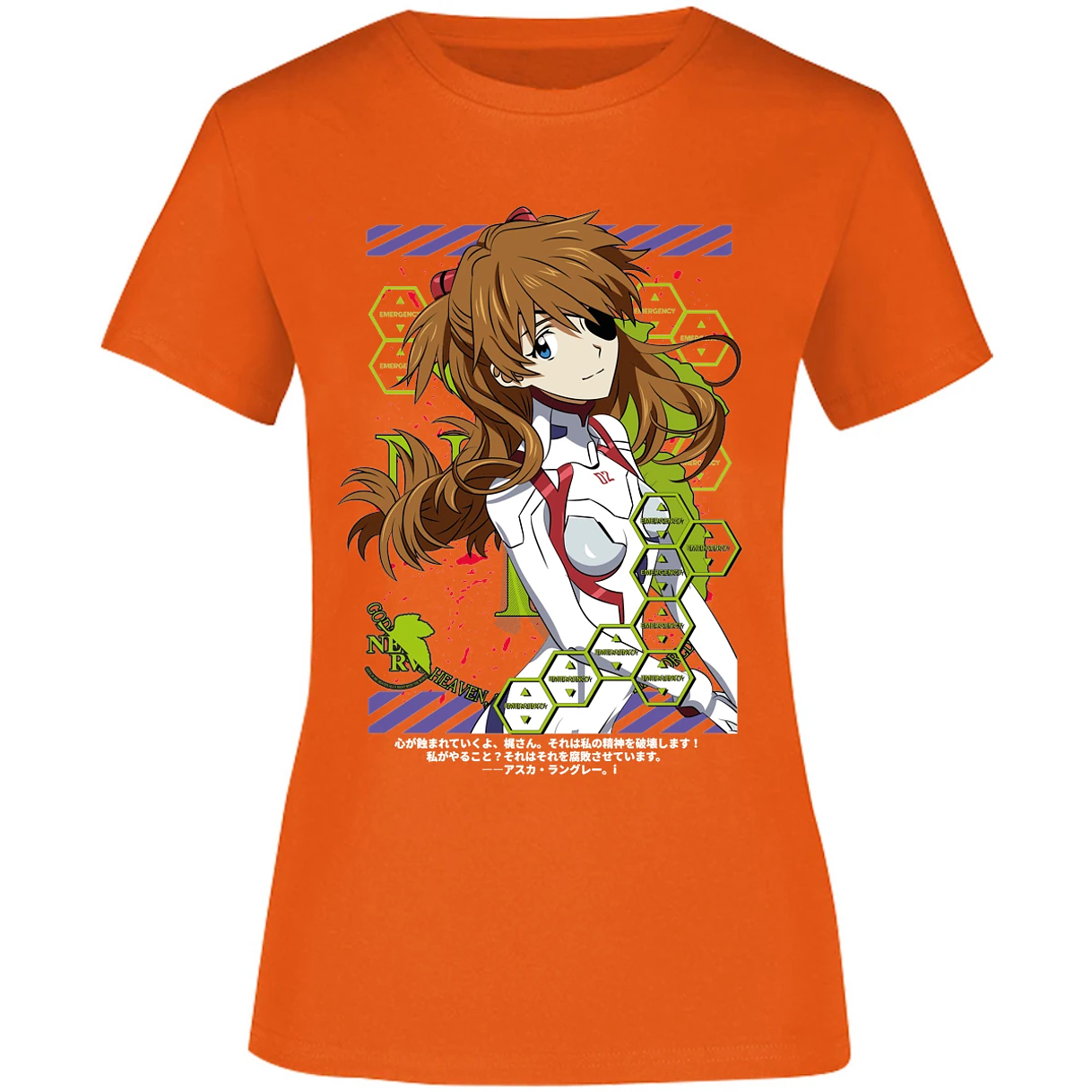 Blusa Evangelion Asuka Evangelion Blusa para Mujer 3
