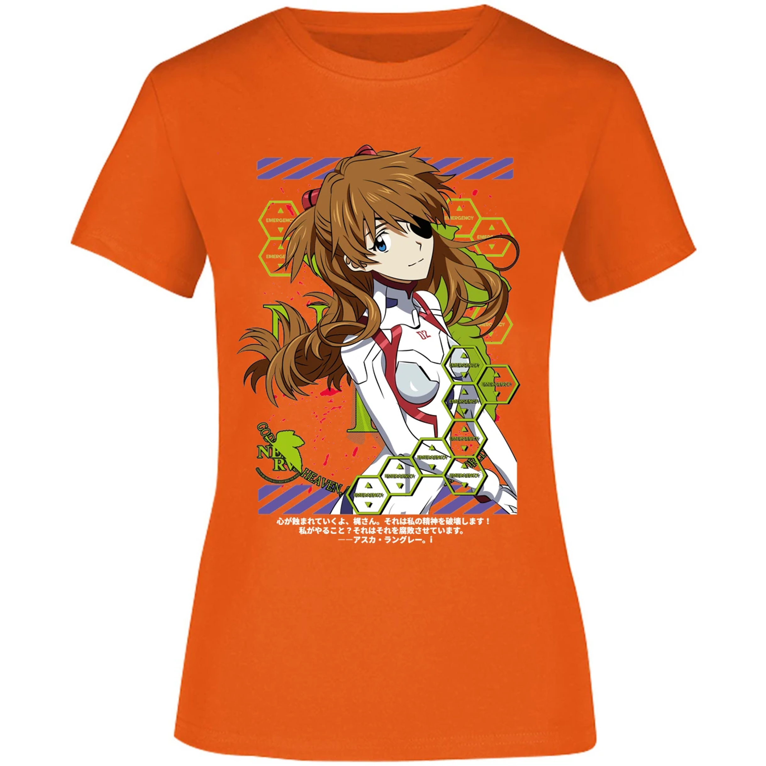 Blusa Evangelion Asuka Evangelion Blusa para Mujer 3
