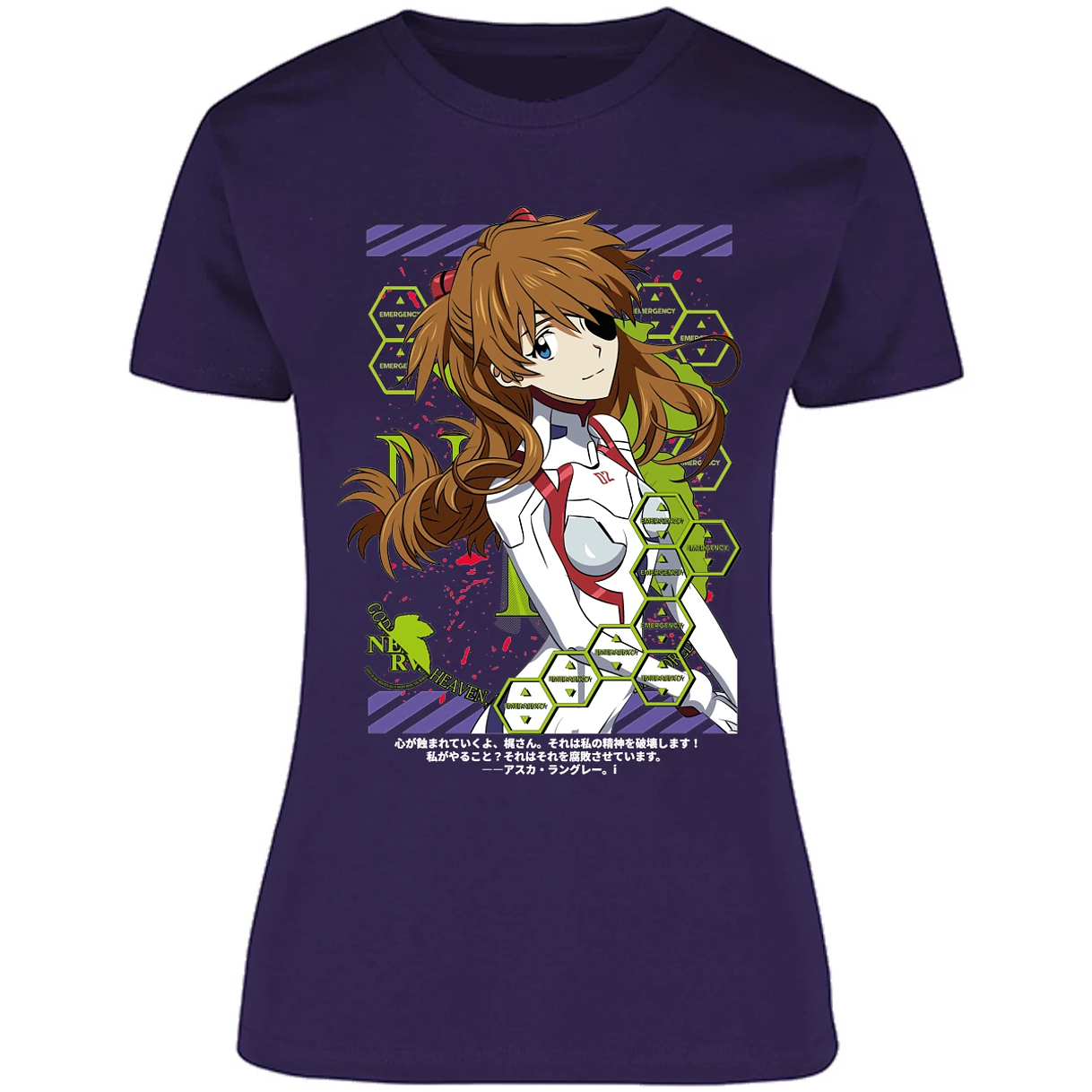 Blusa Evangelion Asuka Evangelion Blusa para Mujer 4