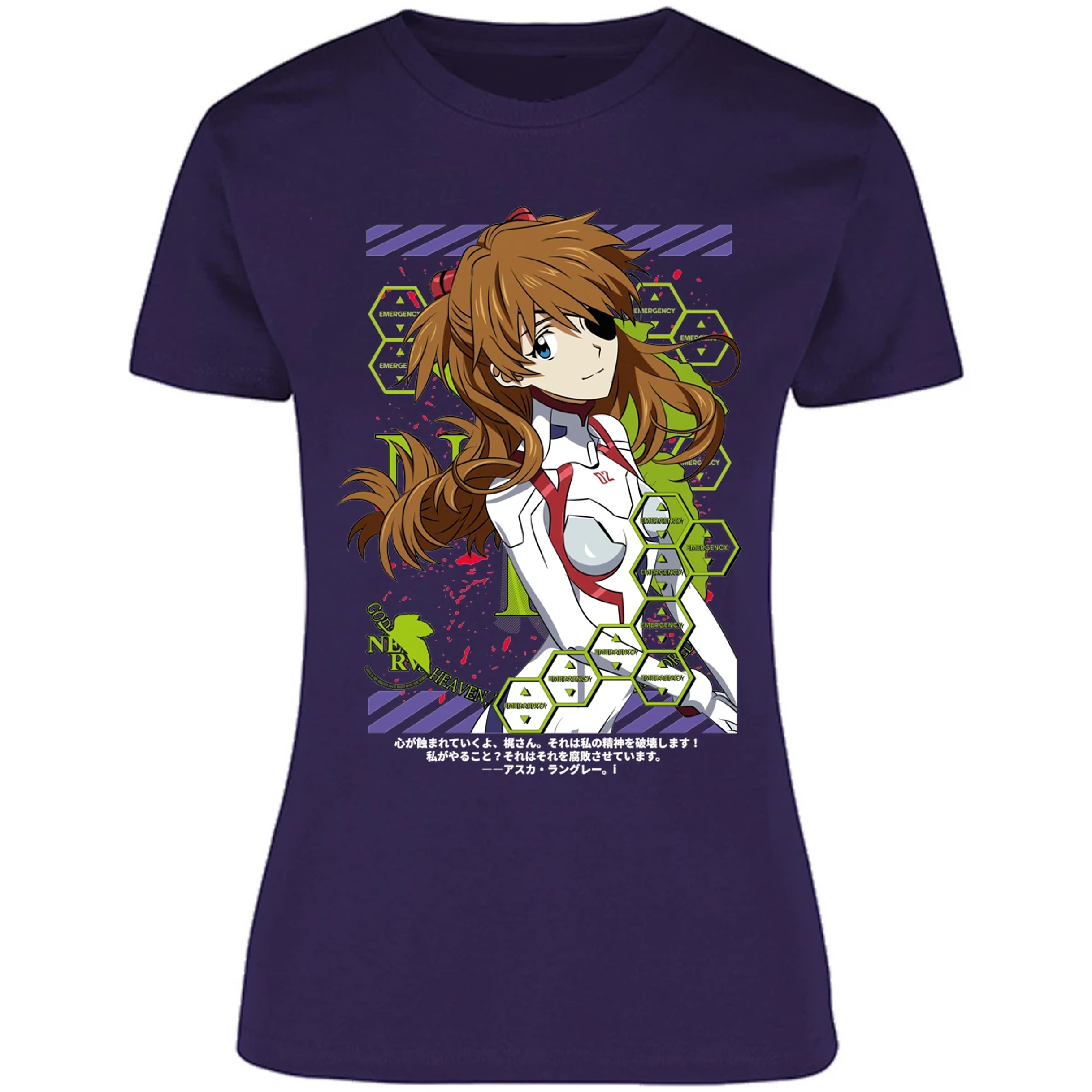 Blusa Evangelion Asuka Evangelion Blusa para Mujer 4
