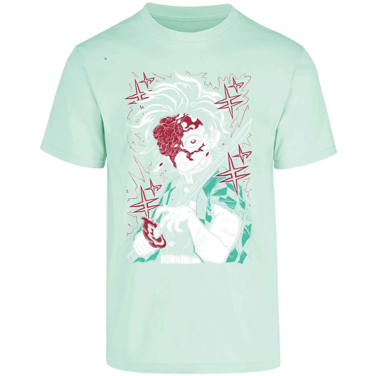 Playera Demon Slayer Tanjiro Demon para Adulto 7