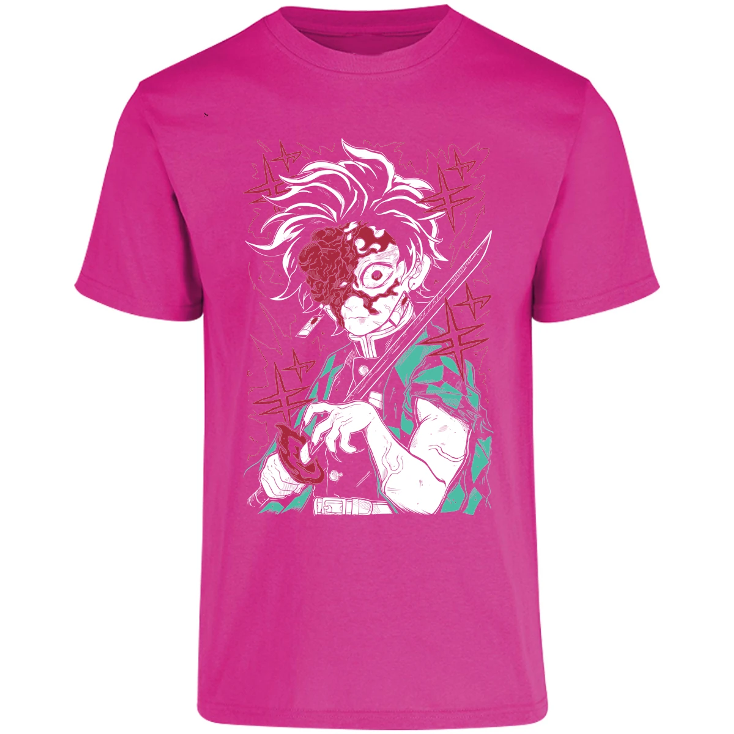 Playera Demon Slayer Tanjiro Demon para Adulto 22