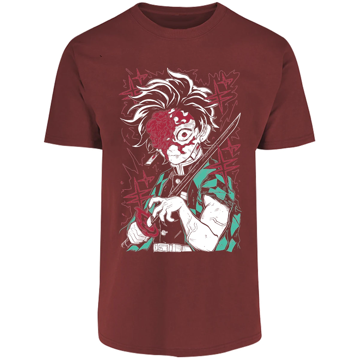 Playera Demon Slayer Tanjiro Demon para Adulto 24